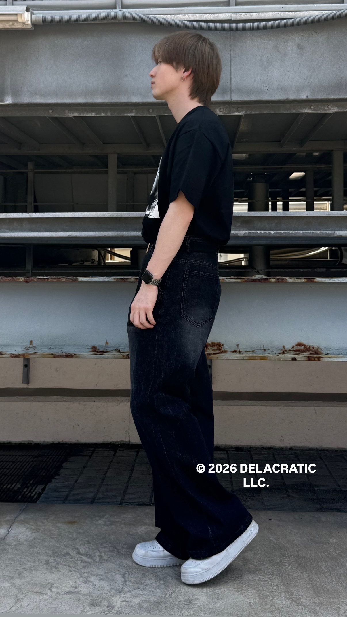カネダさんの「tk.TAKEO KIKUCHI｜ワイドストレートレッグデニム」を使ったコーディネート