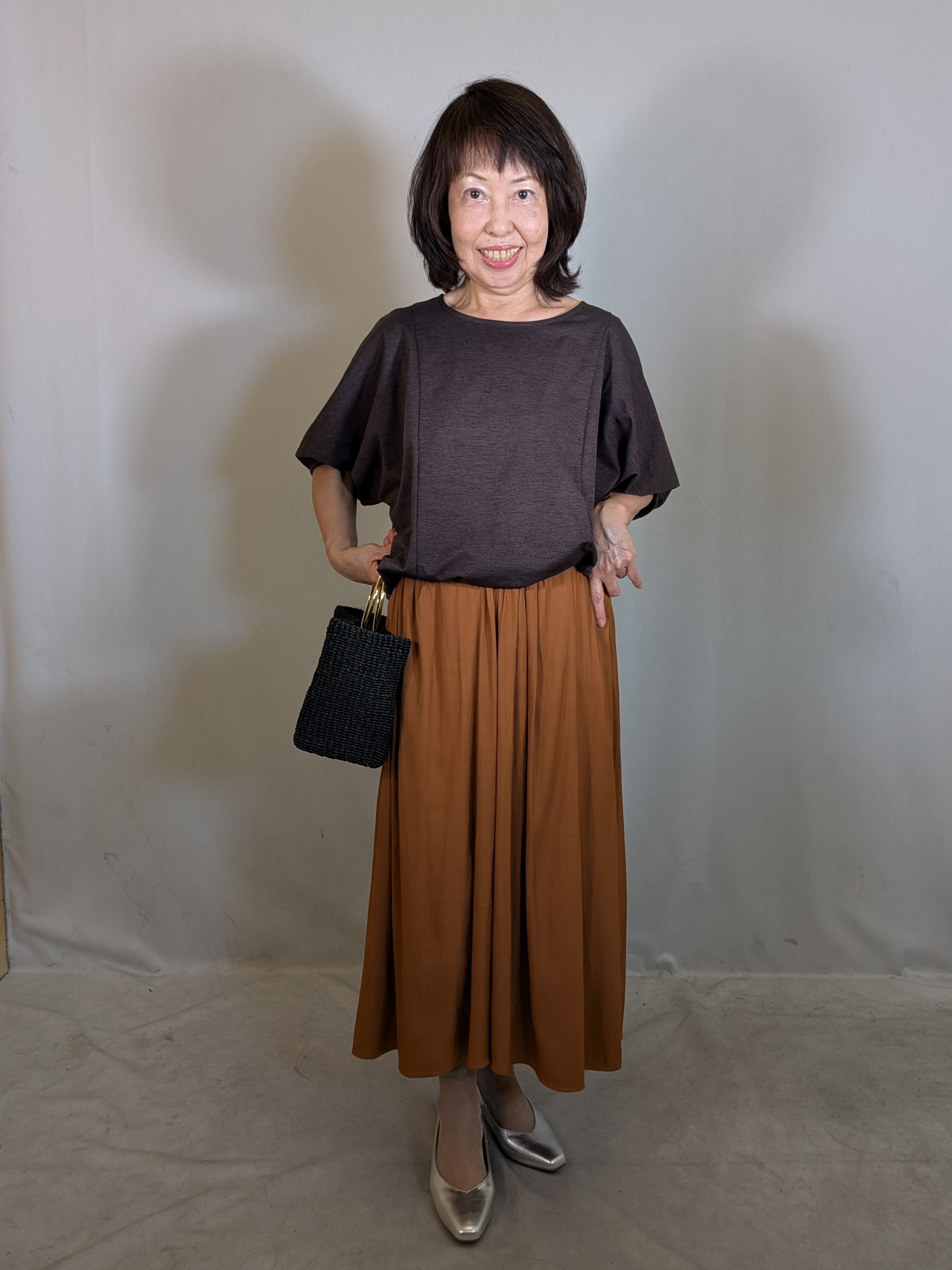 k.kazunoさんの「Reflect｜【UVカット／接触冷感／吸水速乾】ギャザースリーブカットソー」を使ったコーディネート