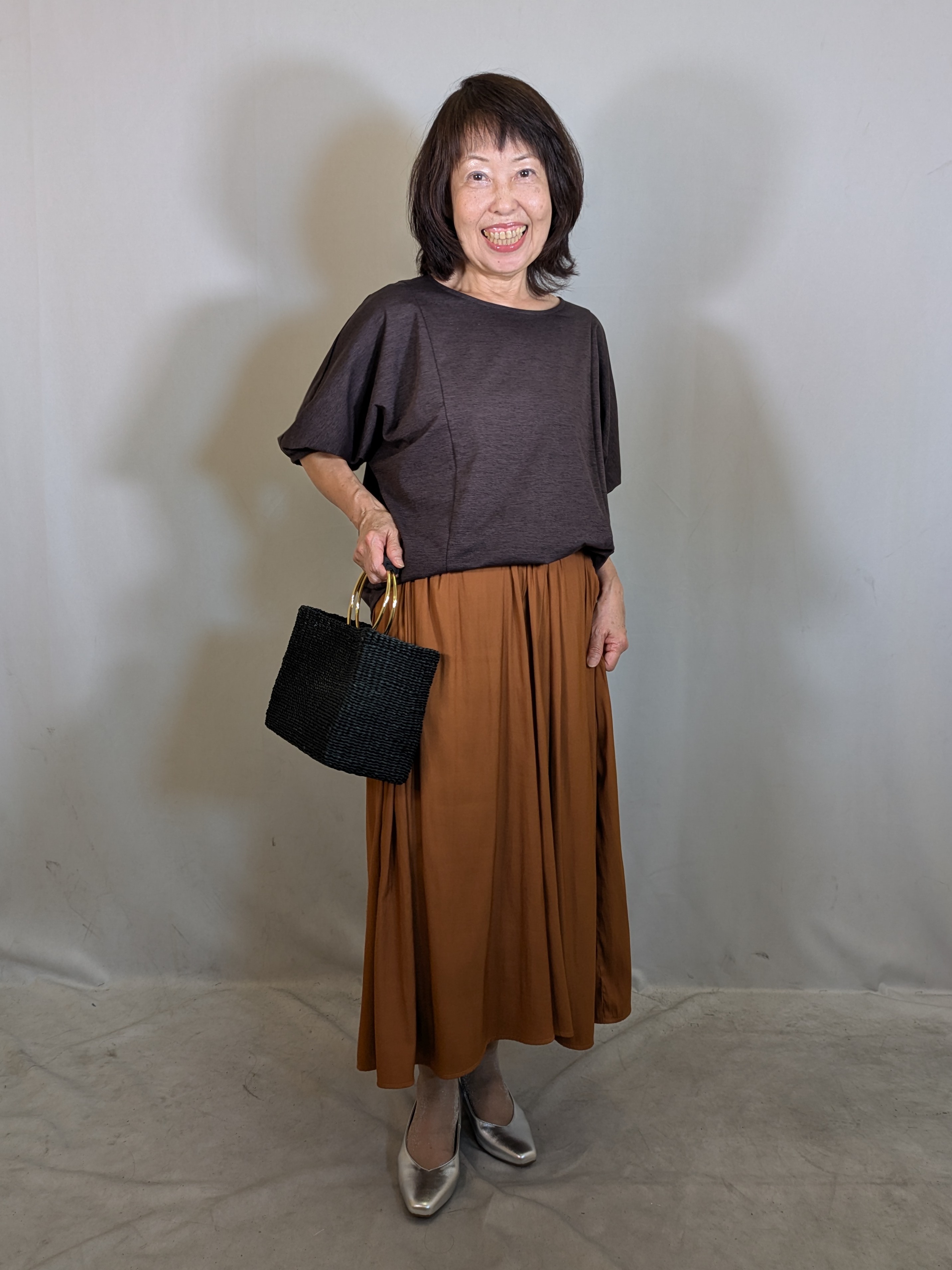 k.kazunoさんの「Reflect｜【UVカット／接触冷感／吸水速乾】ギャザースリーブカットソー」を使ったコーディネート