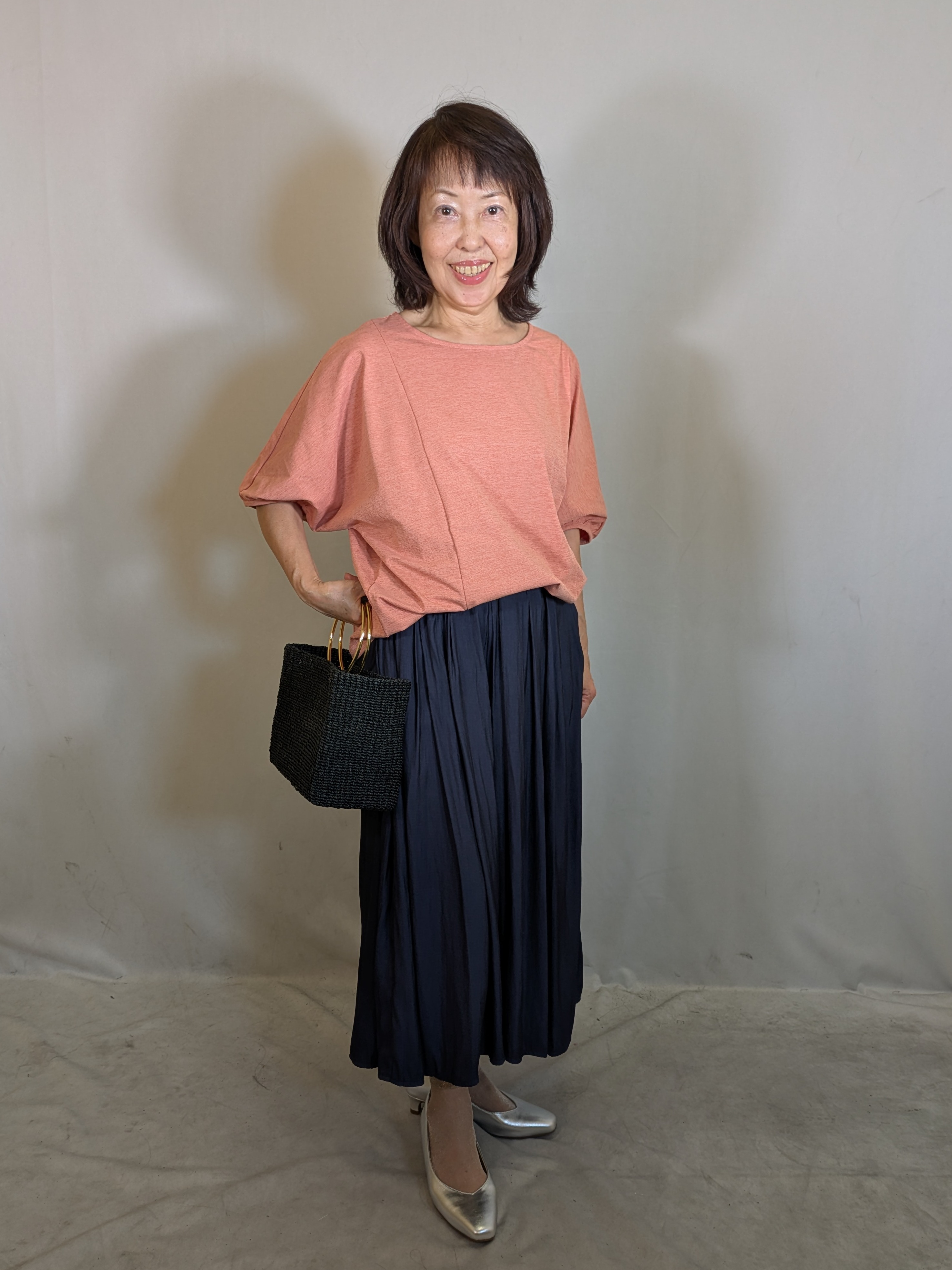 k.kazunoさんの「Reflect｜【UVカット／接触冷感／吸水速乾】ギャザースリーブカットソー」を使ったコーディネート