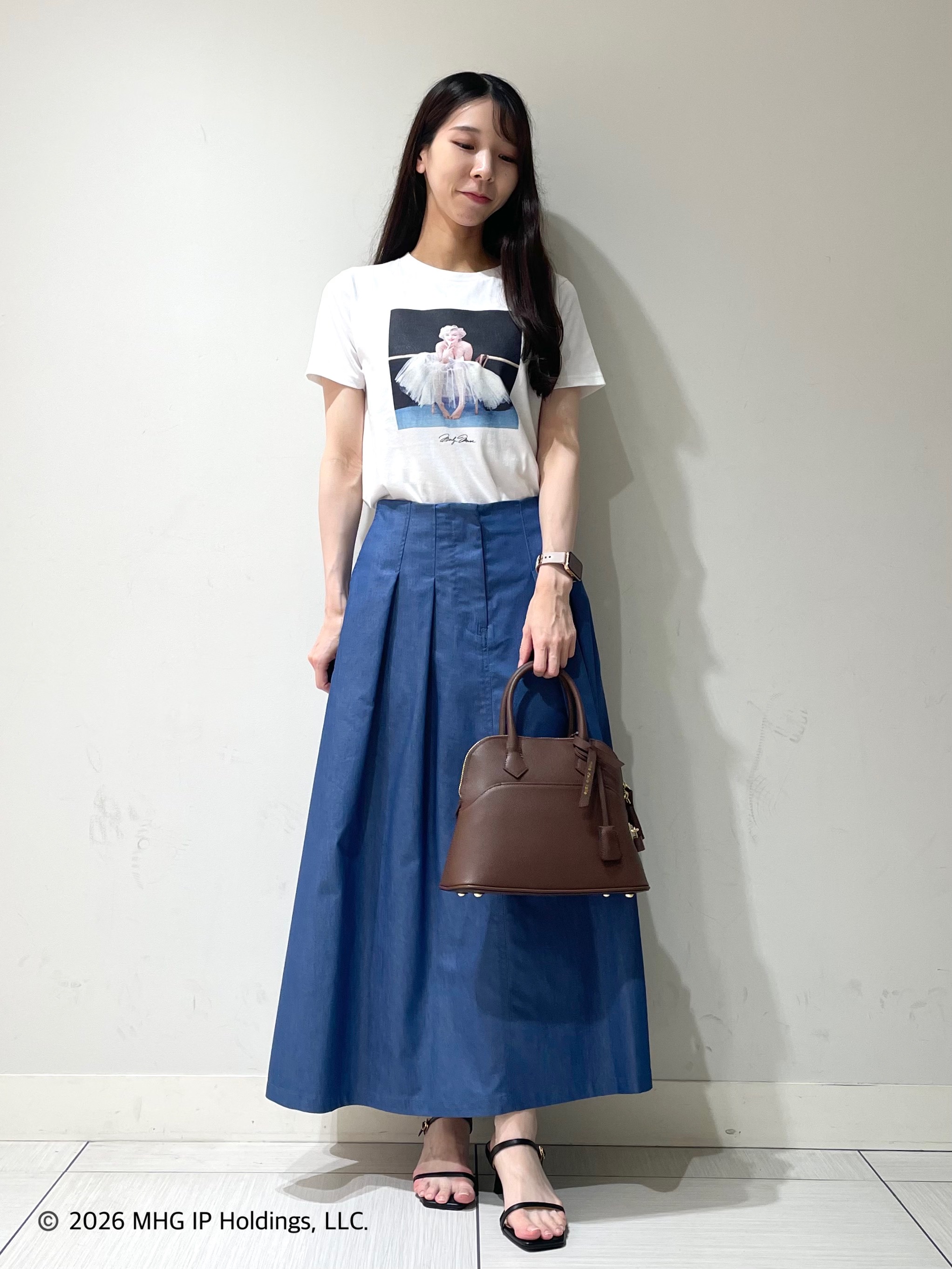 ことさんの「DRESSTERIOR｜【別注】マリリンモンロー/カラープリントTシャツ」を使ったコーディネート