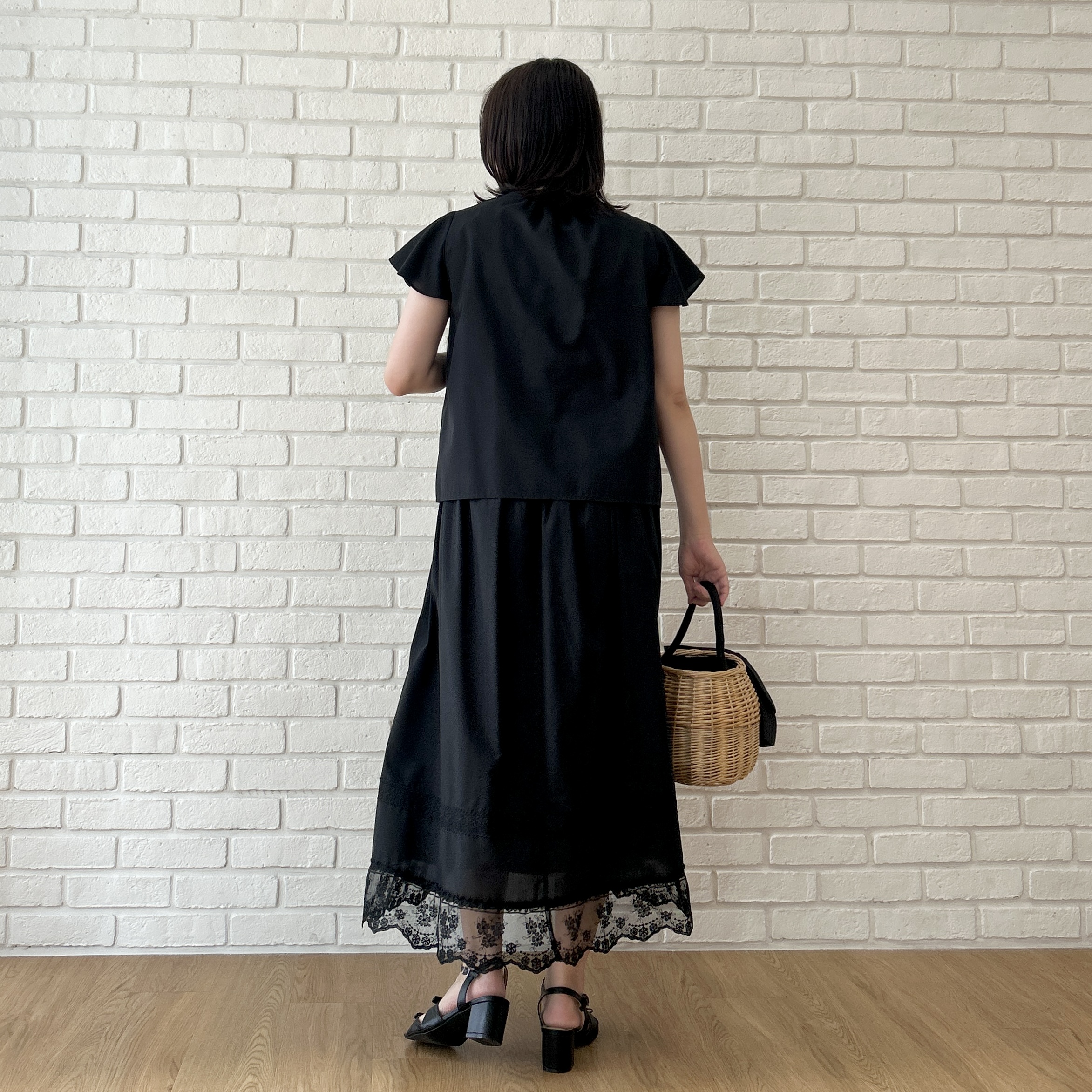 shinoさんの「Couture brooch｜レースハギブラウス」を使ったコーディネート