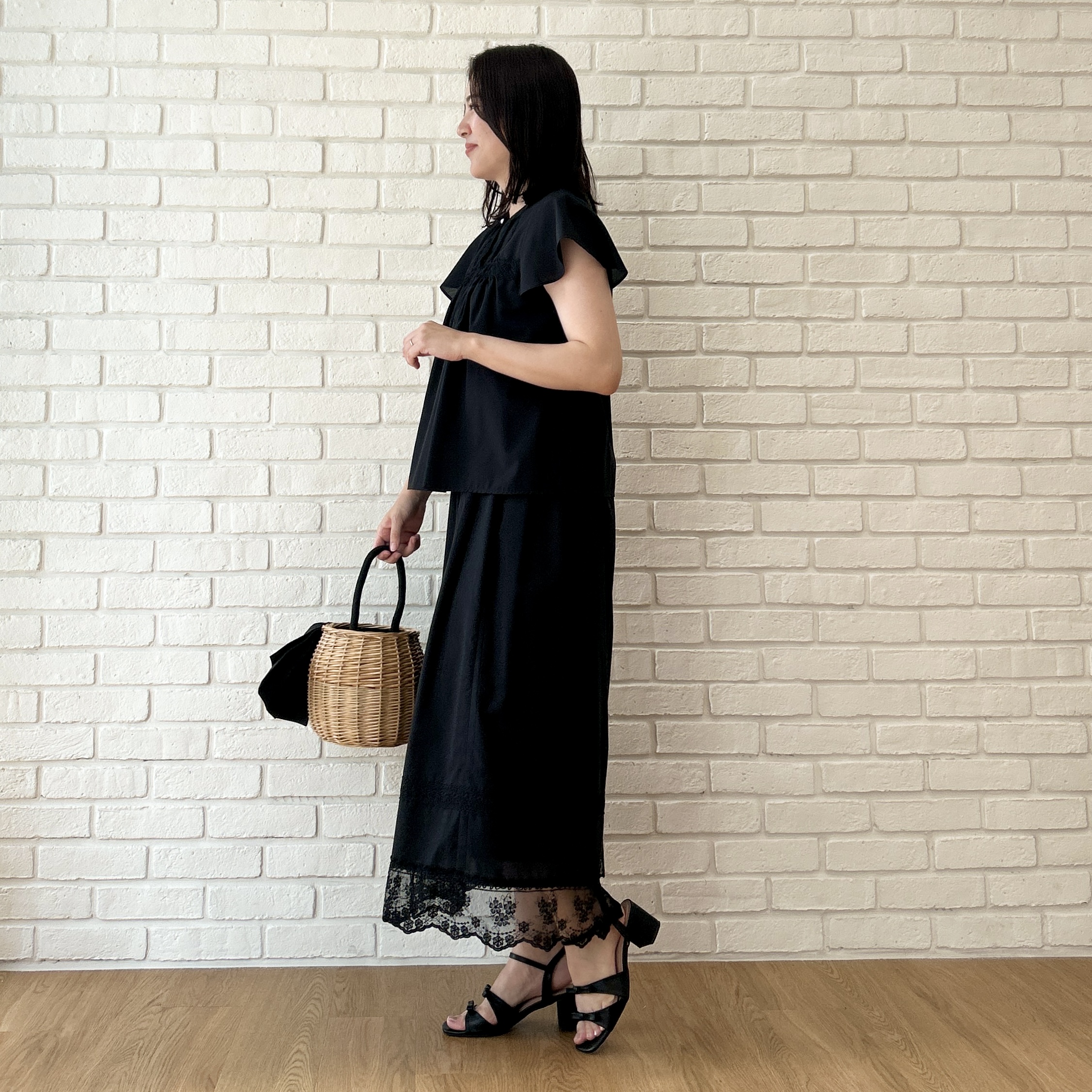 shinoさんの「Couture brooch｜レースハギブラウス」を使ったコーディネート
