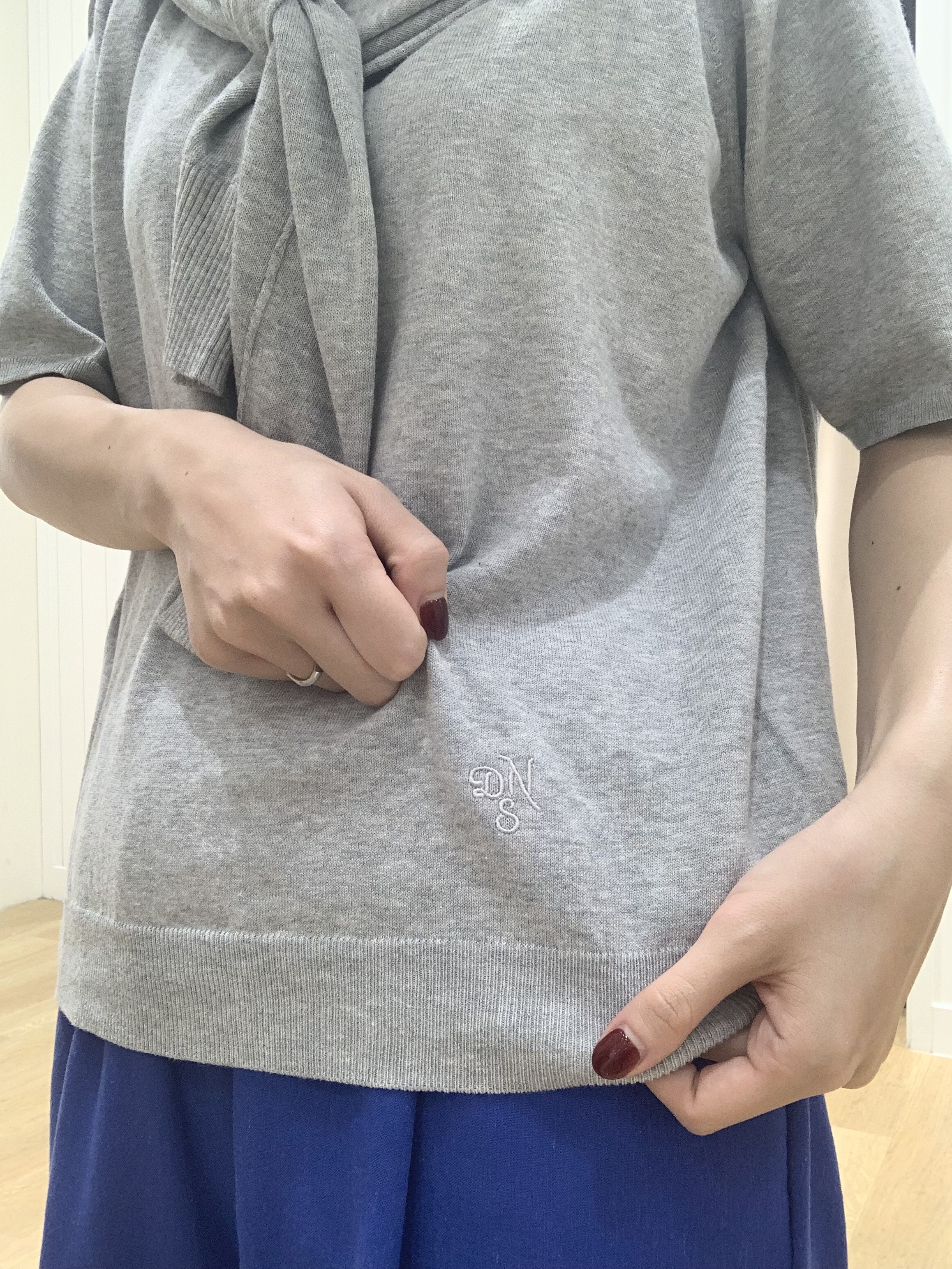 IMARIさんの「Dessin｜【9色展開/接触冷感/UVカット】ドライタッチサマーニットT」を使ったコーディネート