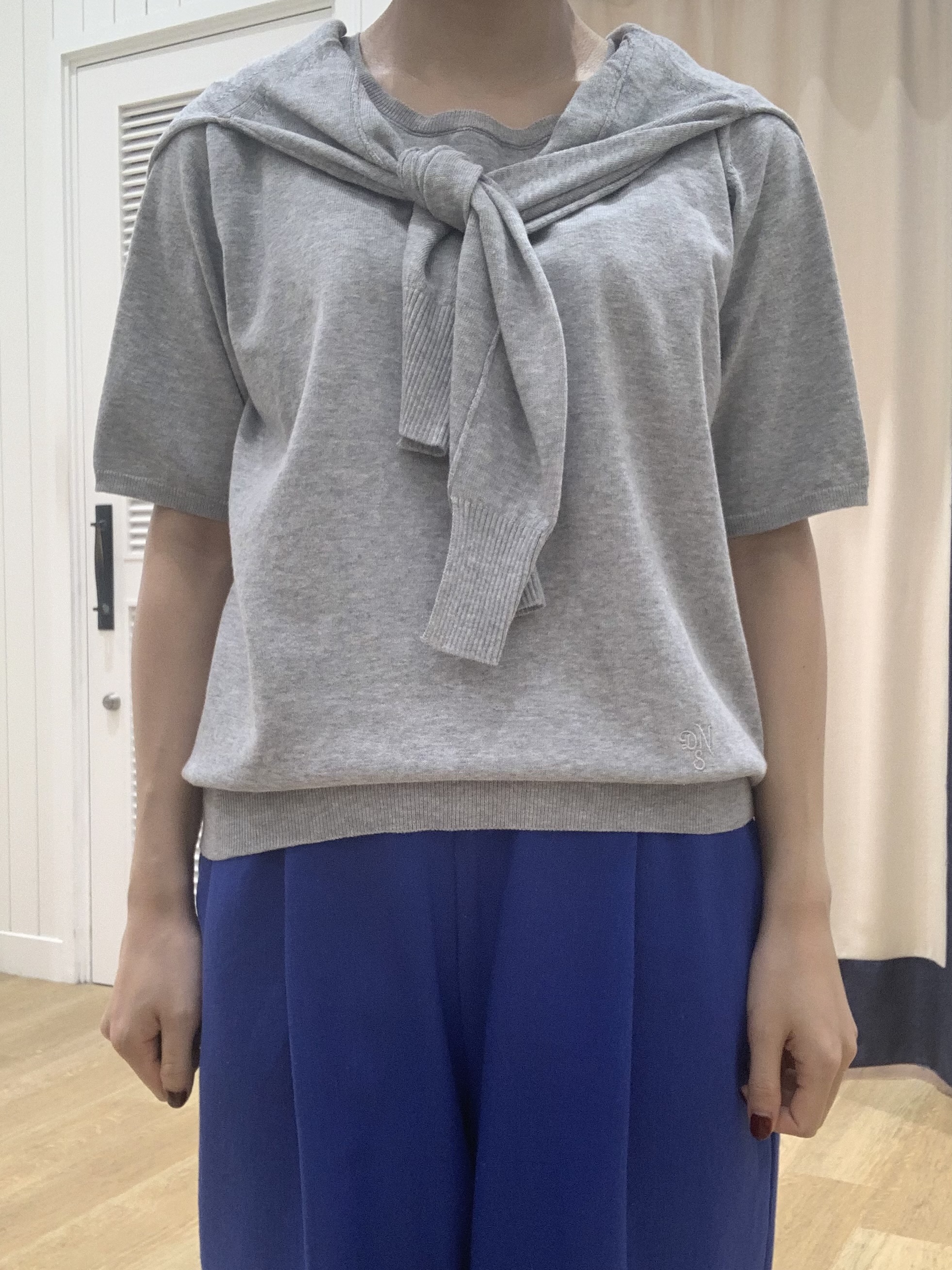 IMARIさんの「Dessin｜【9色展開/接触冷感/UVカット】ドライタッチサマーニットT」を使ったコーディネート