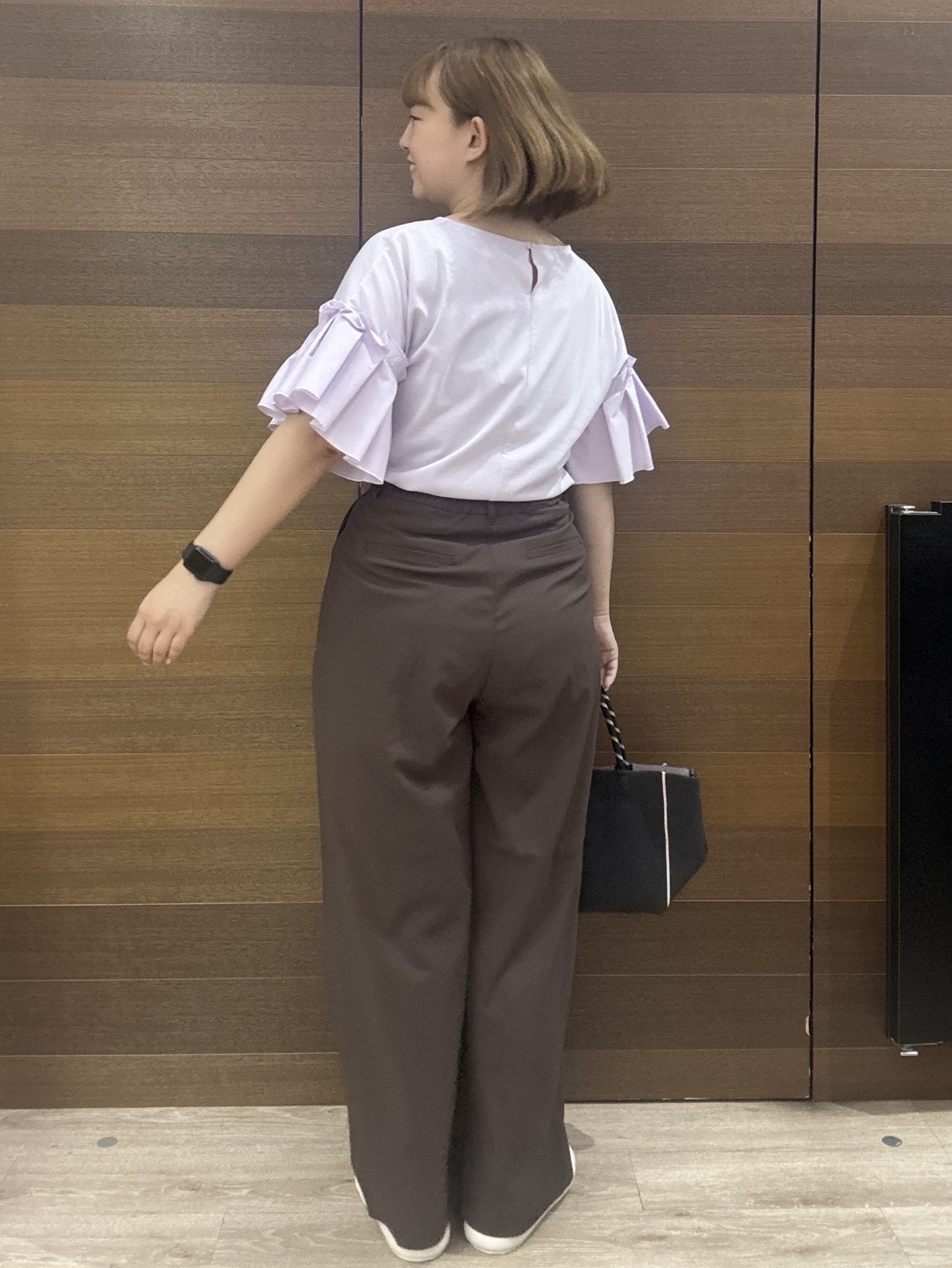 yumeさんの「OPAQUE.CLIP｜【接触冷感】タックスリーブカットソー《洗濯機OK》」を使ったコーディネート