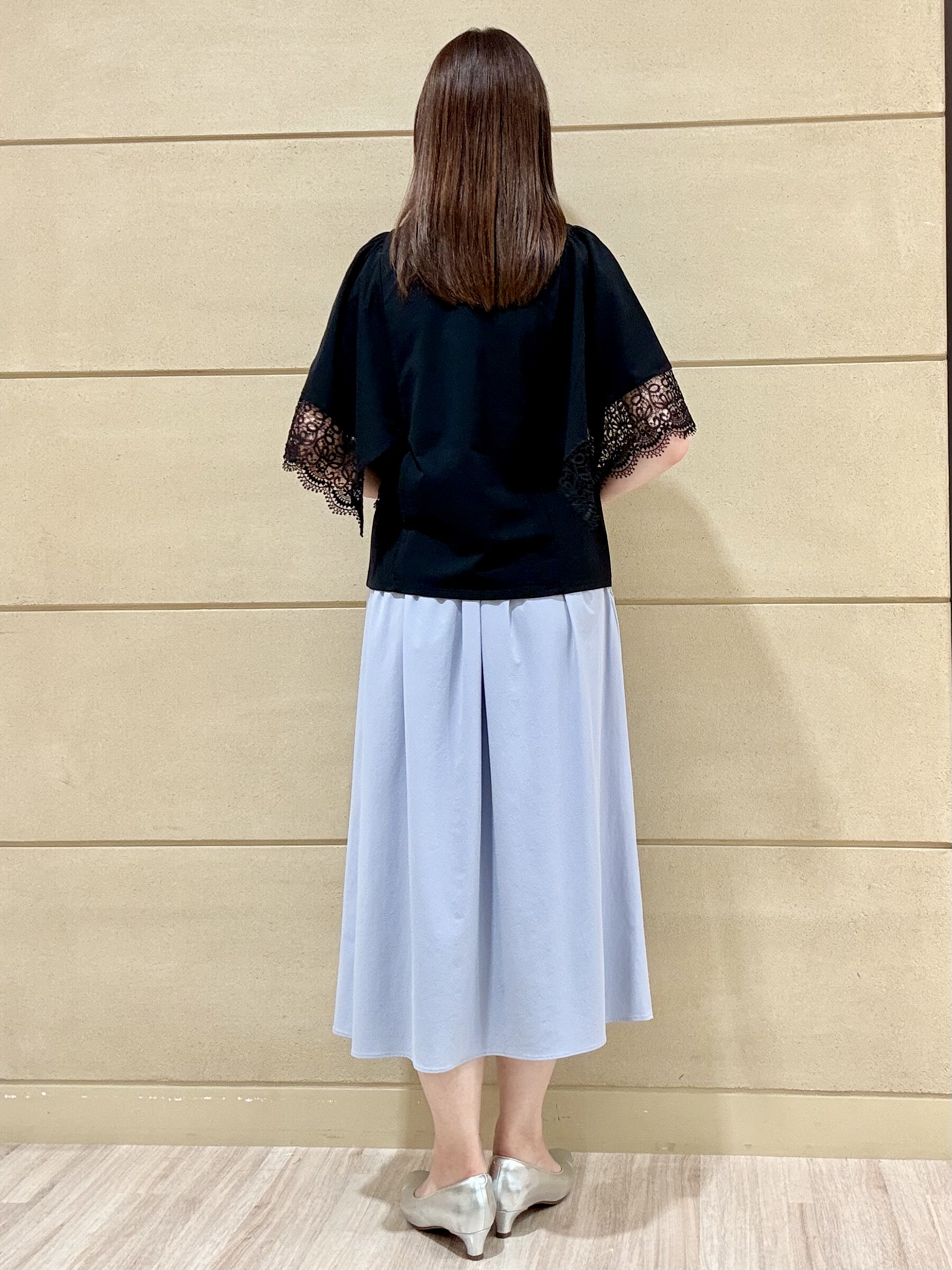 Marさんの「Reflect｜【UVカット／接触冷感】レーススリーブジャージカットソー」を使ったコーディネート