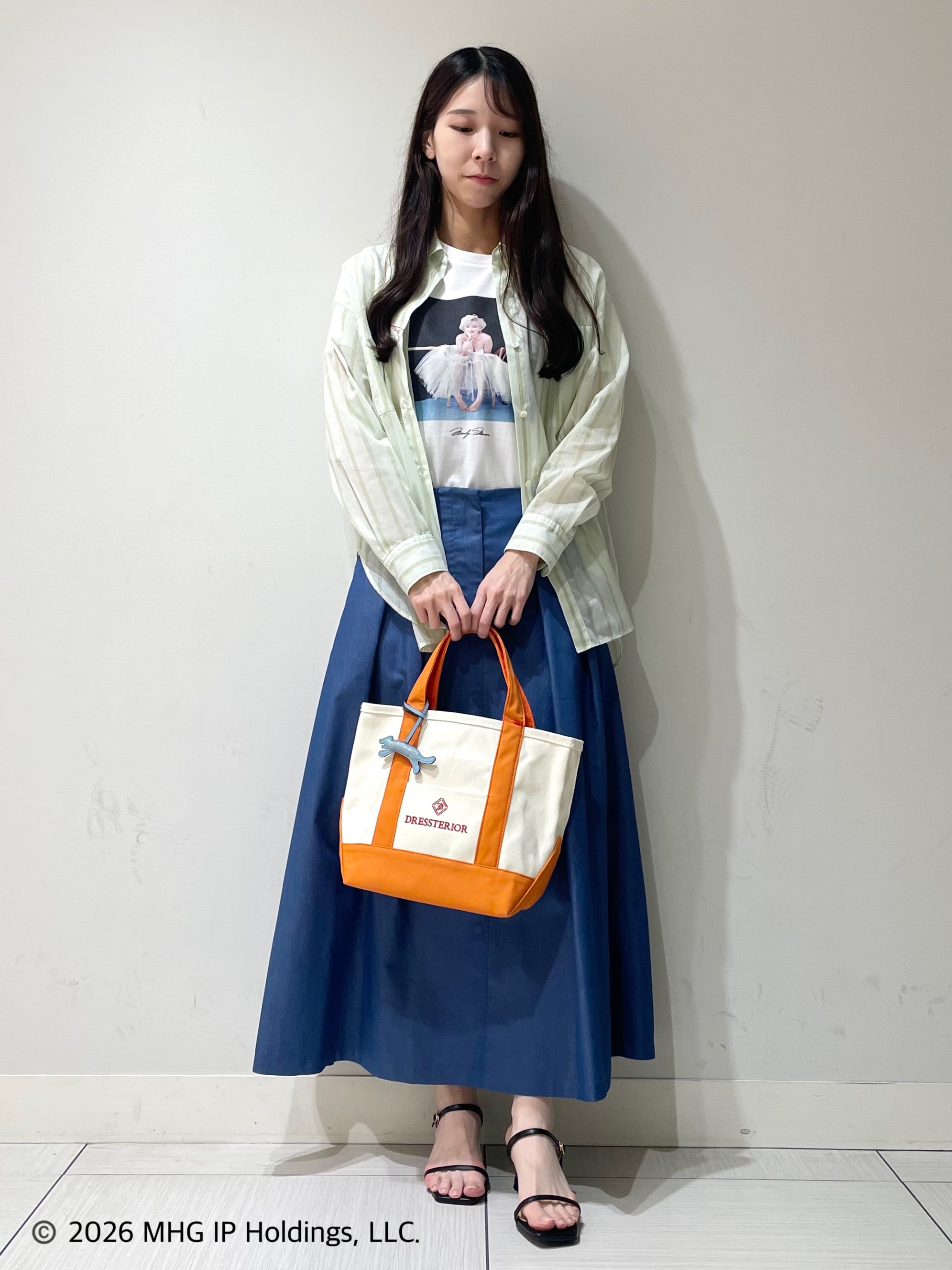 ことさんの「DRESSTERIOR｜【別注】マリリンモンロー/カラープリントTシャツ」を使ったコーディネート