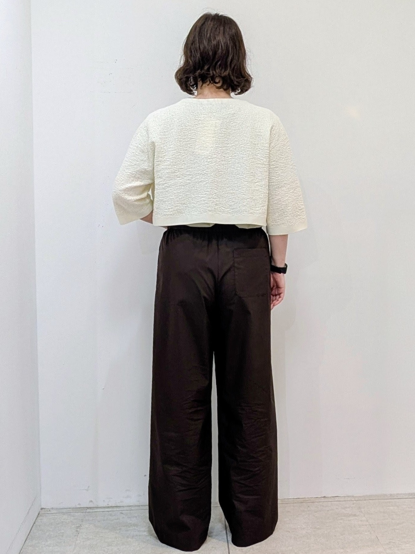 いこさんの「UNTITLED｜【ストレッチ性/洗える】短丈ニットカーディガン」を使ったコーディネート