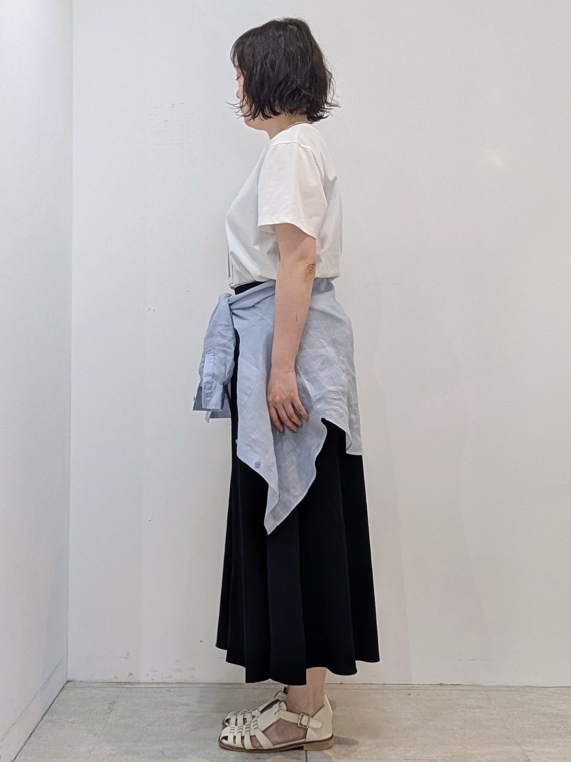 いこさんの「UNTITLED｜【古畑星夏さん着用/接触冷感】ドライタッチシャツ」を使ったコーディネート