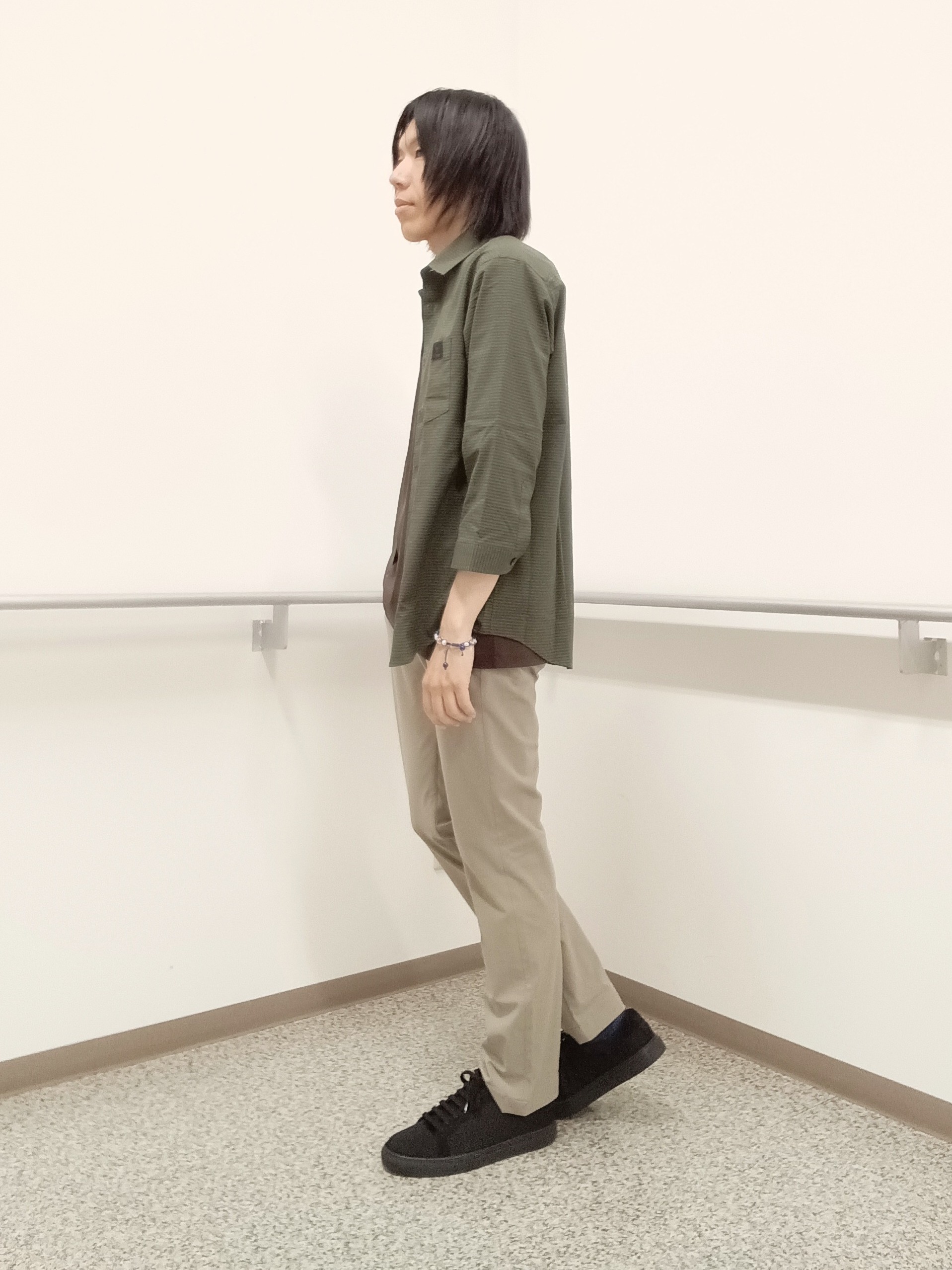 moritaさんの「TAKEO KIKUCHI｜【日本製】JFP DotAir（R）サッカー7分袖シャツ」を使ったコーディネート