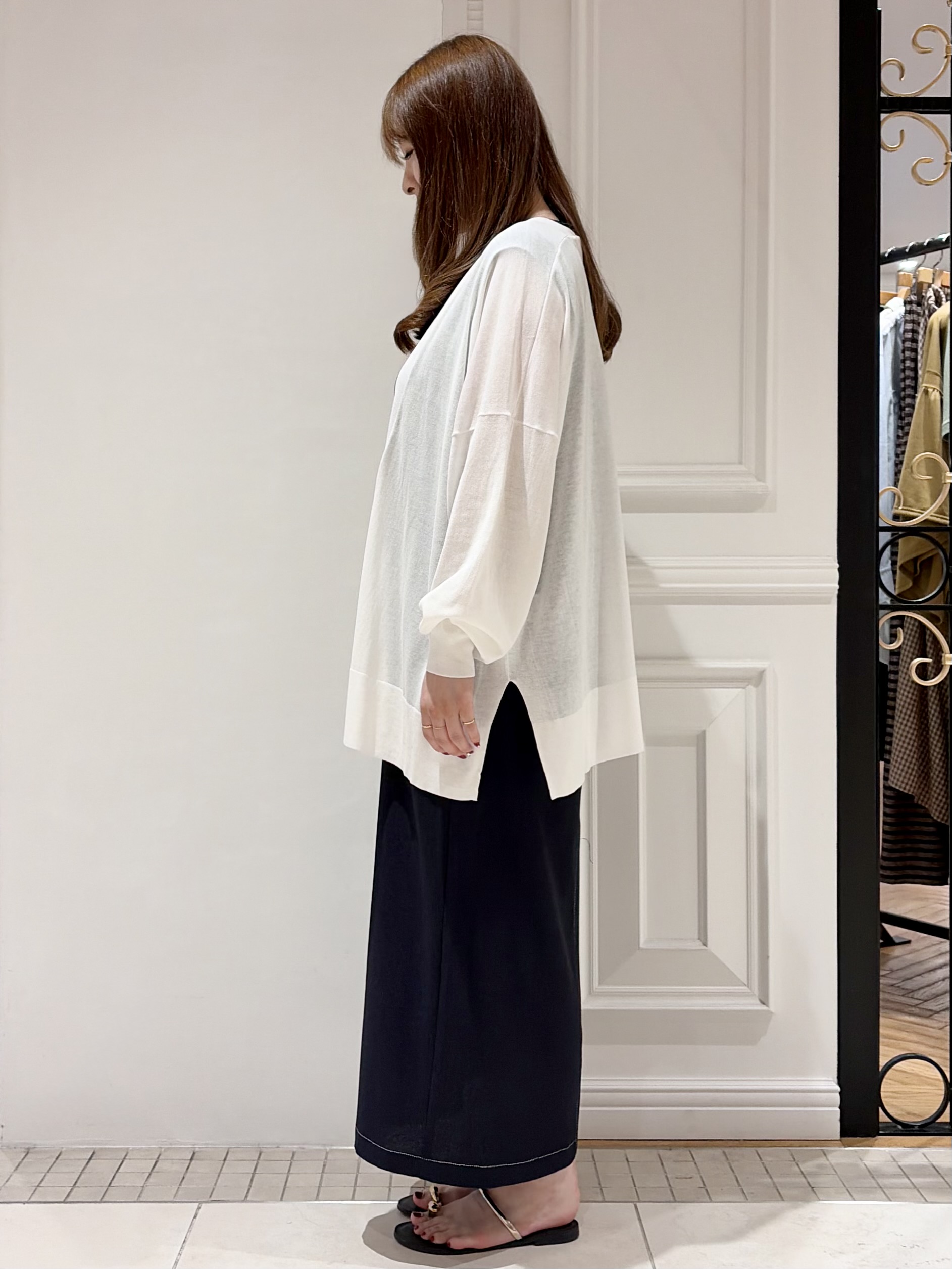 minowaさんの「DRESSTERIOR｜【接触冷感/UVカット】ウォッシャブル スピンコットン カーディガン」を使ったコーディネート