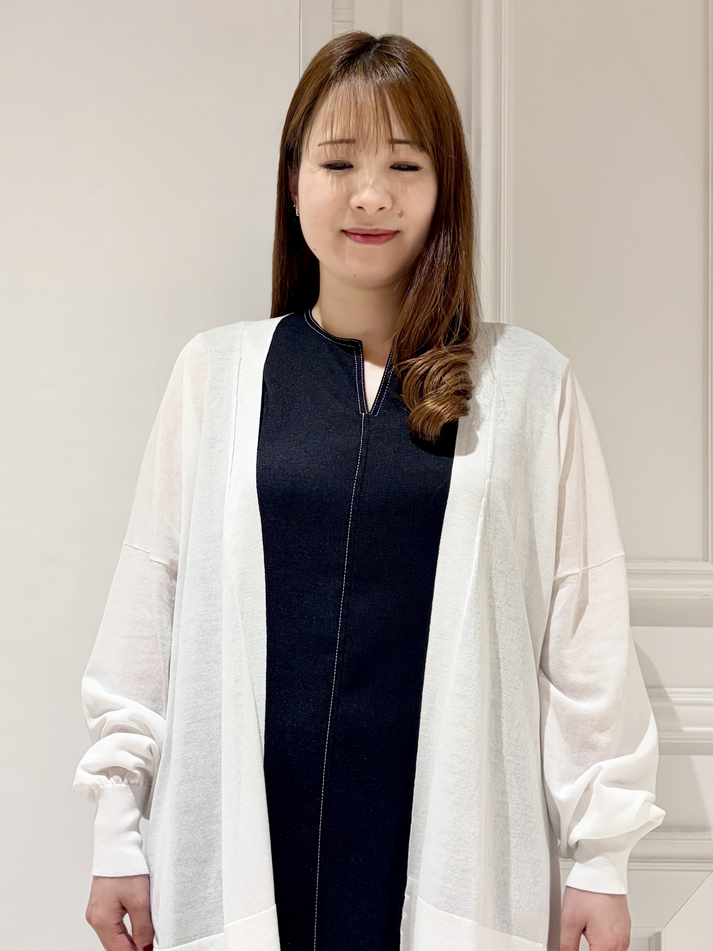 minowaさんの「DRESSTERIOR｜【接触冷感/UVカット】ウォッシャブル スピンコットン カーディガン」を使ったコーディネート