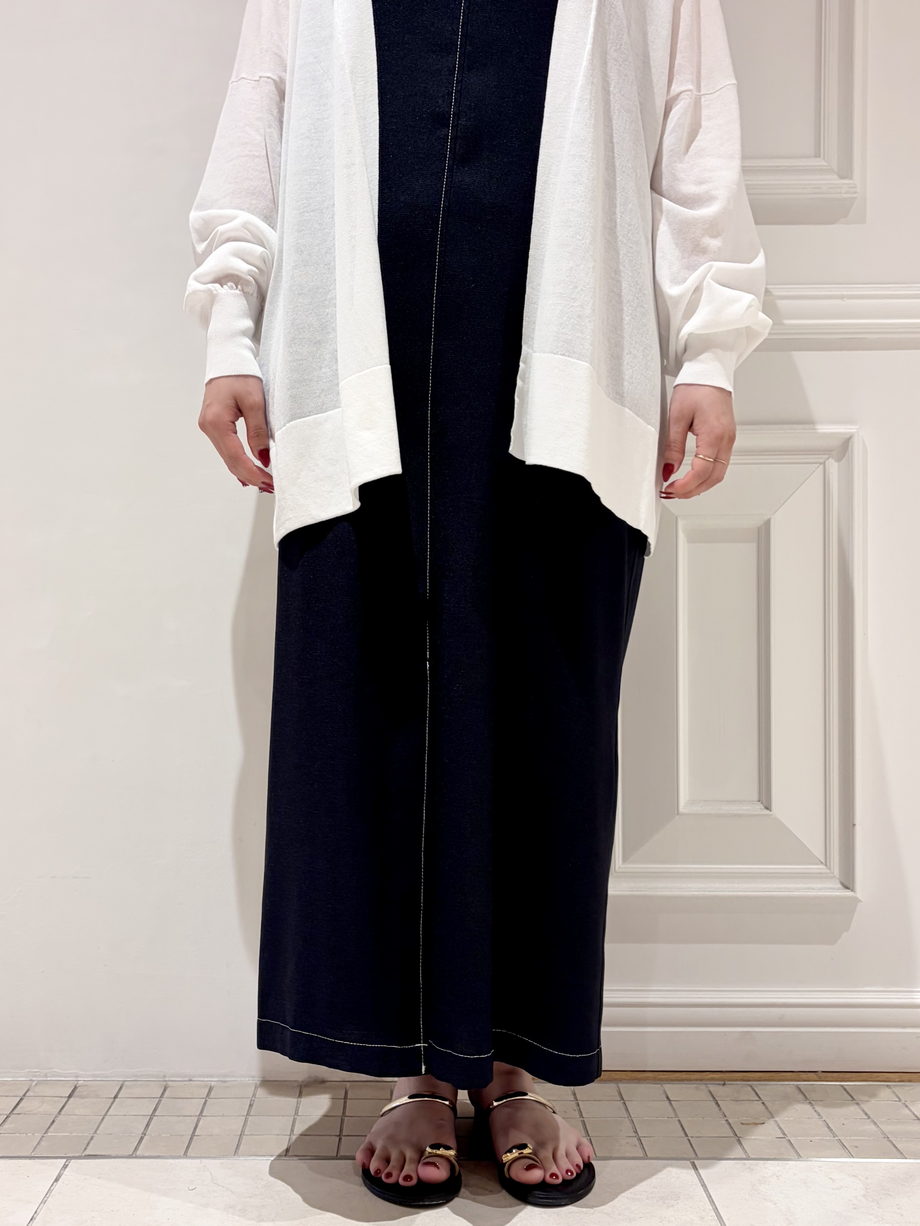 minowaさんの「DRESSTERIOR｜【接触冷感/UVカット】ウォッシャブル スピンコットン カーディガン」を使ったコーディネート