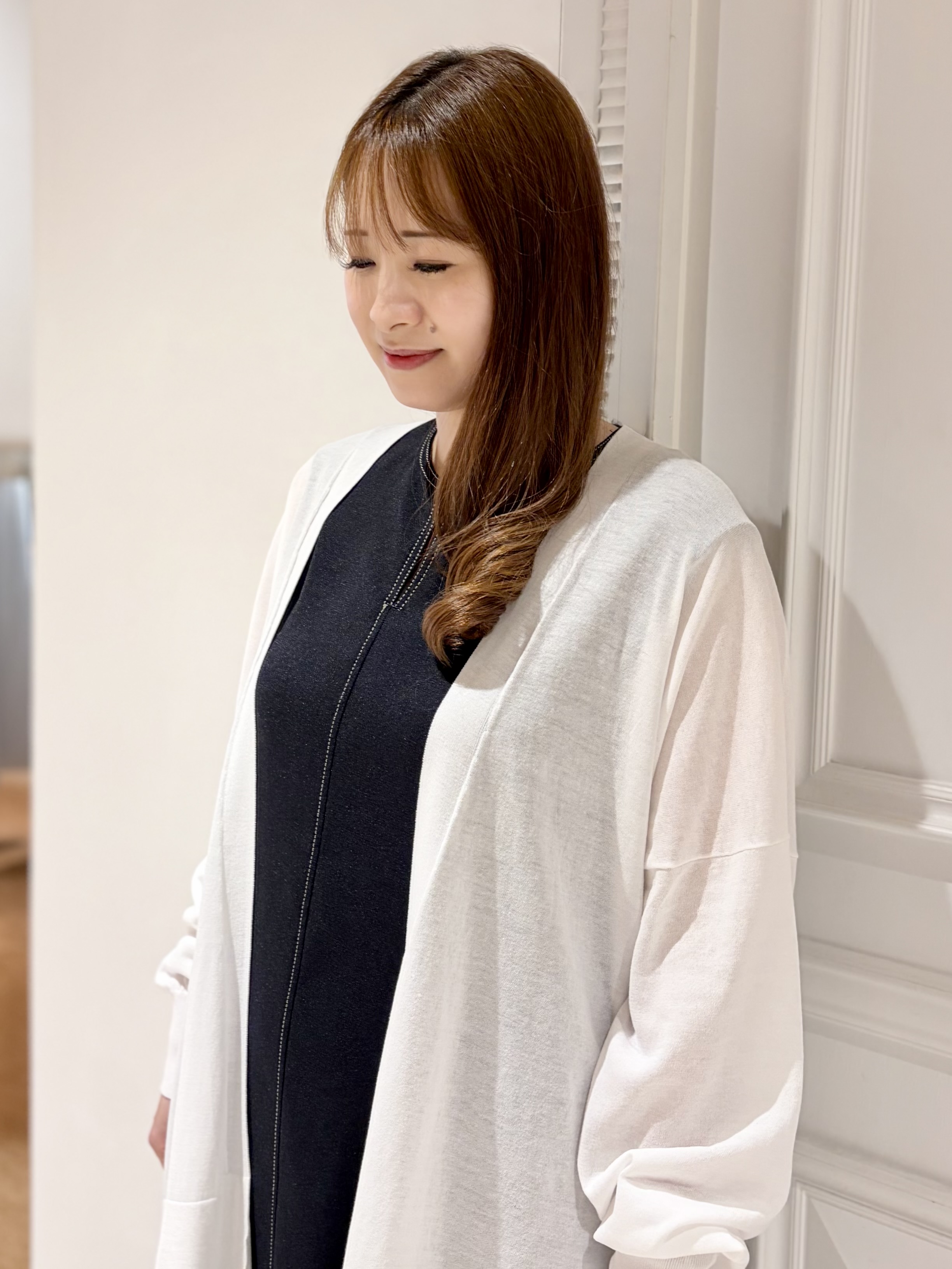 minowaさんの「DRESSTERIOR｜【接触冷感/UVカット】ウォッシャブル スピンコットン カーディガン」を使ったコーディネート
