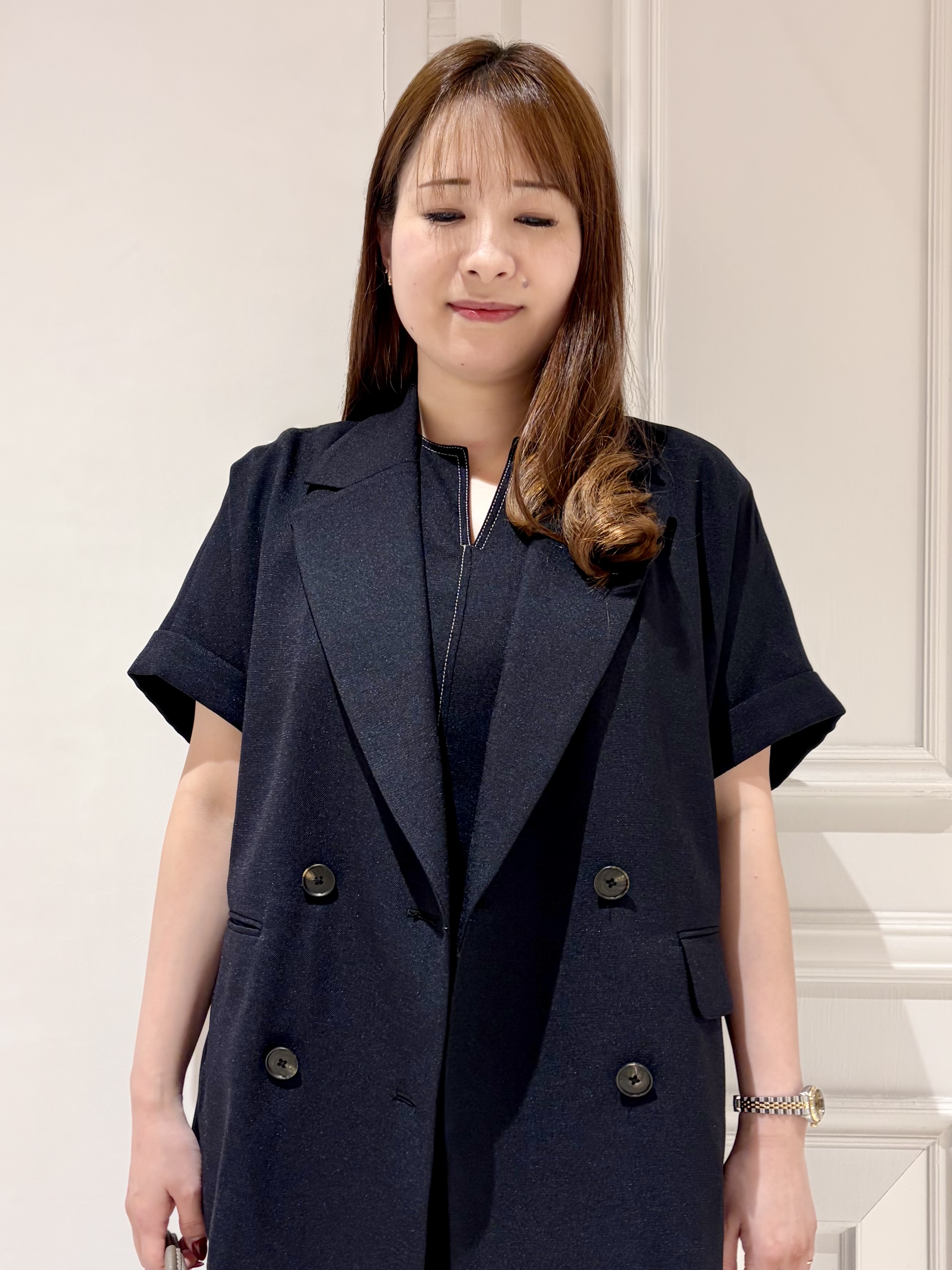 minowaさんの「DRESSTERIOR｜【セットアップ可/UVカット/接触冷感/吸水速乾】ウォッシャブル リネンライクドルマンジャケット」を使ったコーディネート