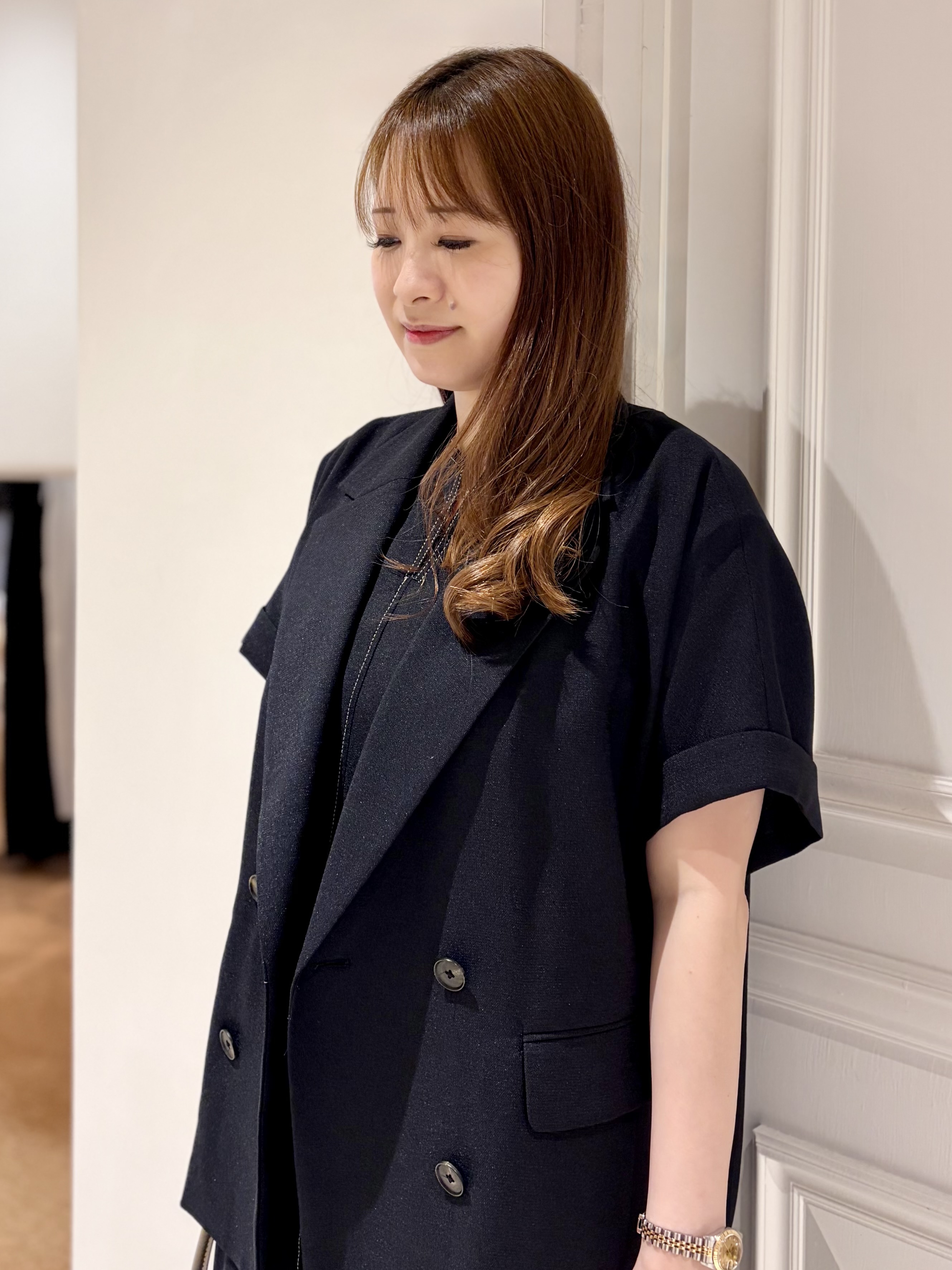 minowaさんの「DRESSTERIOR｜【セットアップ可/UVカット/接触冷感/吸水速乾】ウォッシャブル リネンライクドルマンジャケット」を使ったコーディネート