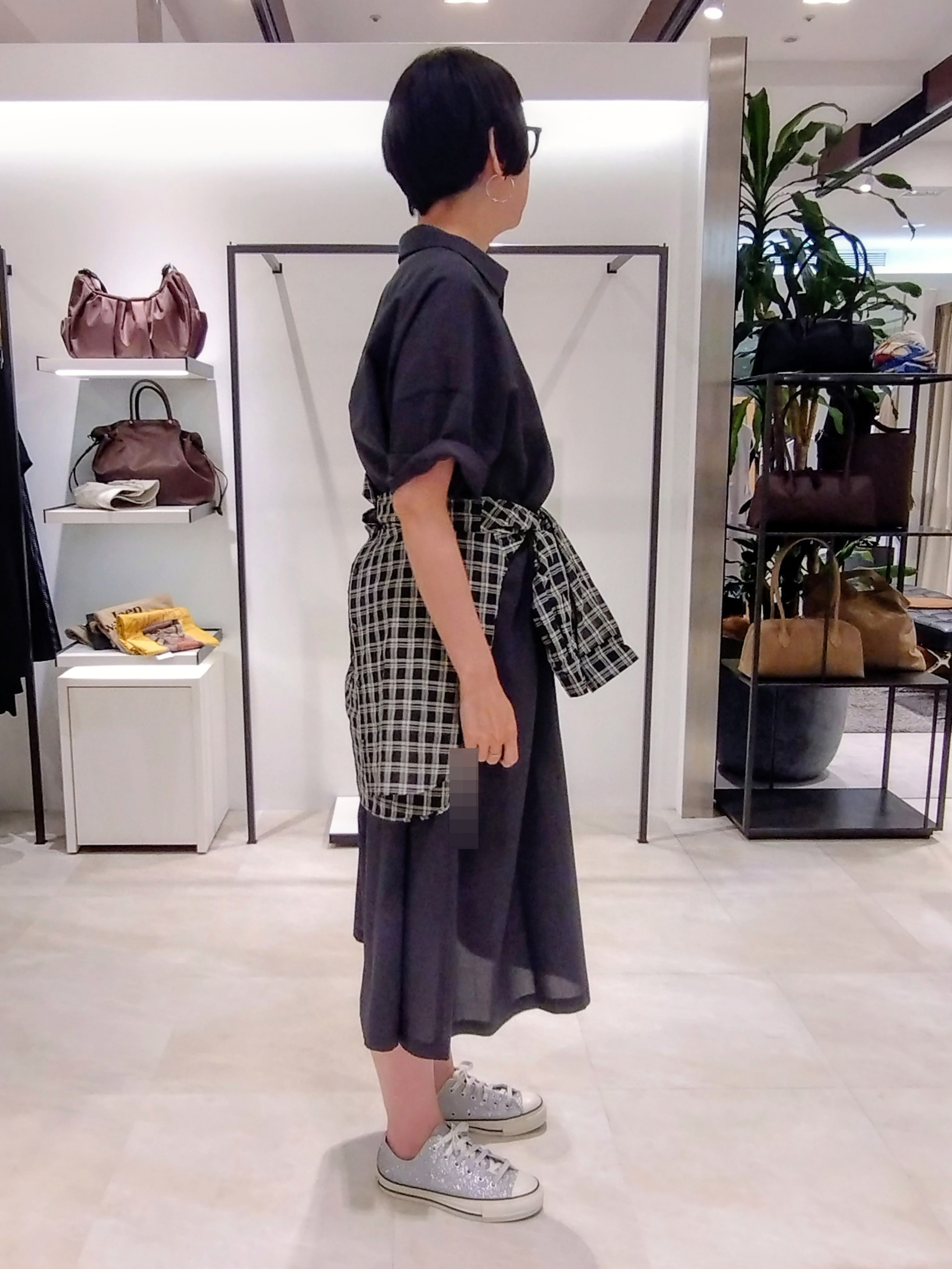 まちこさんの「UNTITLED｜【UVカット/接触冷感/通気性】エアリークールワンピース」を使ったコーディネート