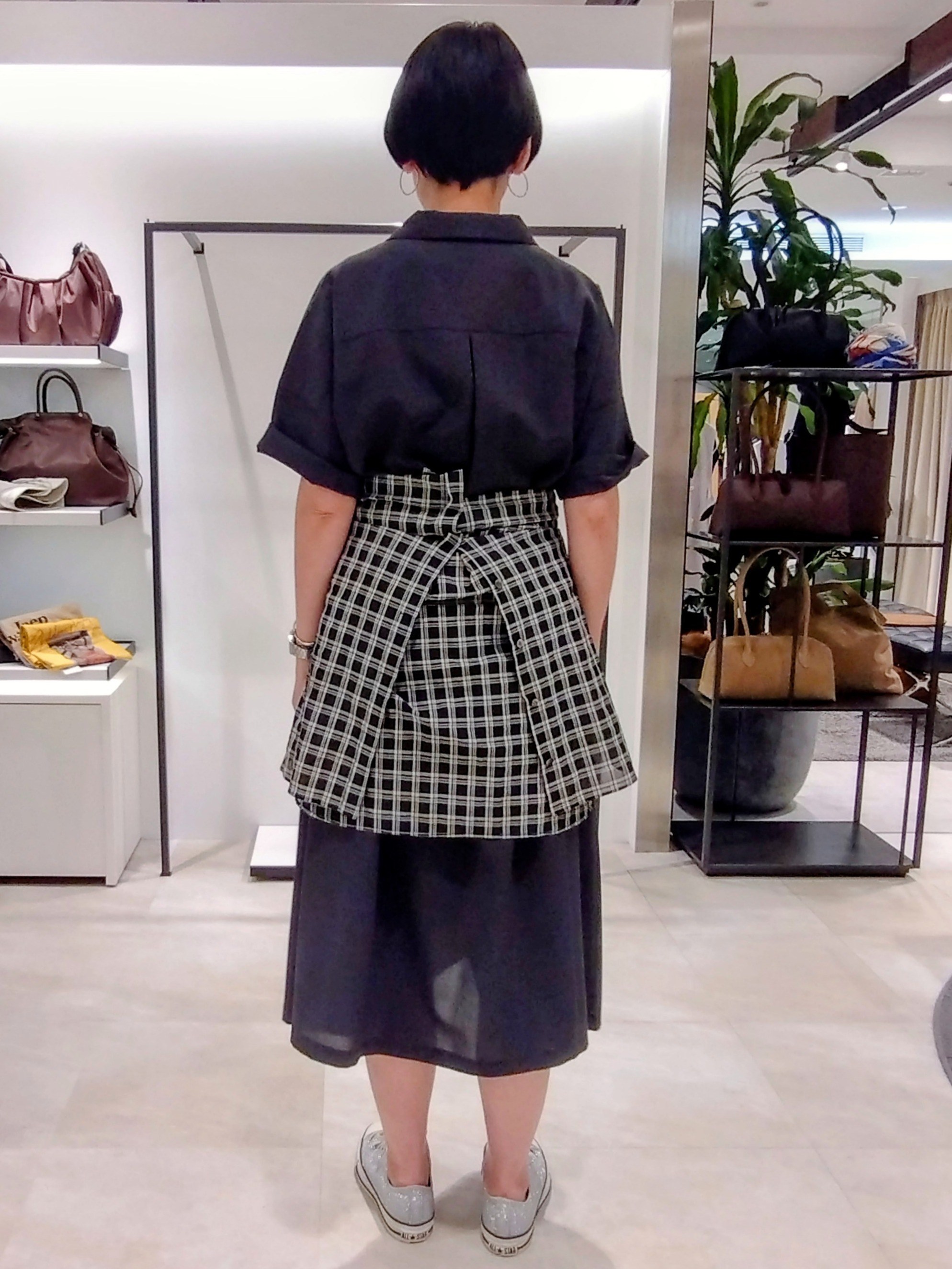 まちこさんの「UNTITLED｜【UVカット/接触冷感/通気性】エアリークールワンピース」を使ったコーディネート