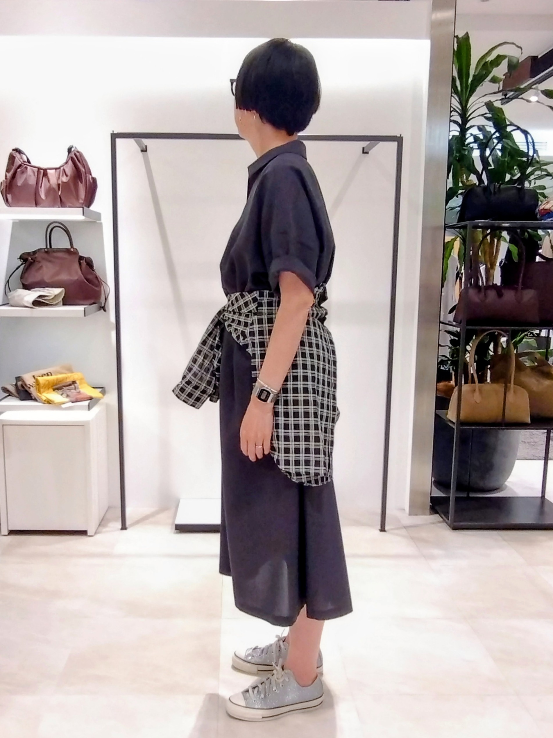 まちこさんの「UNTITLED｜【UVカット/接触冷感/通気性】エアリークールワンピース」を使ったコーディネート