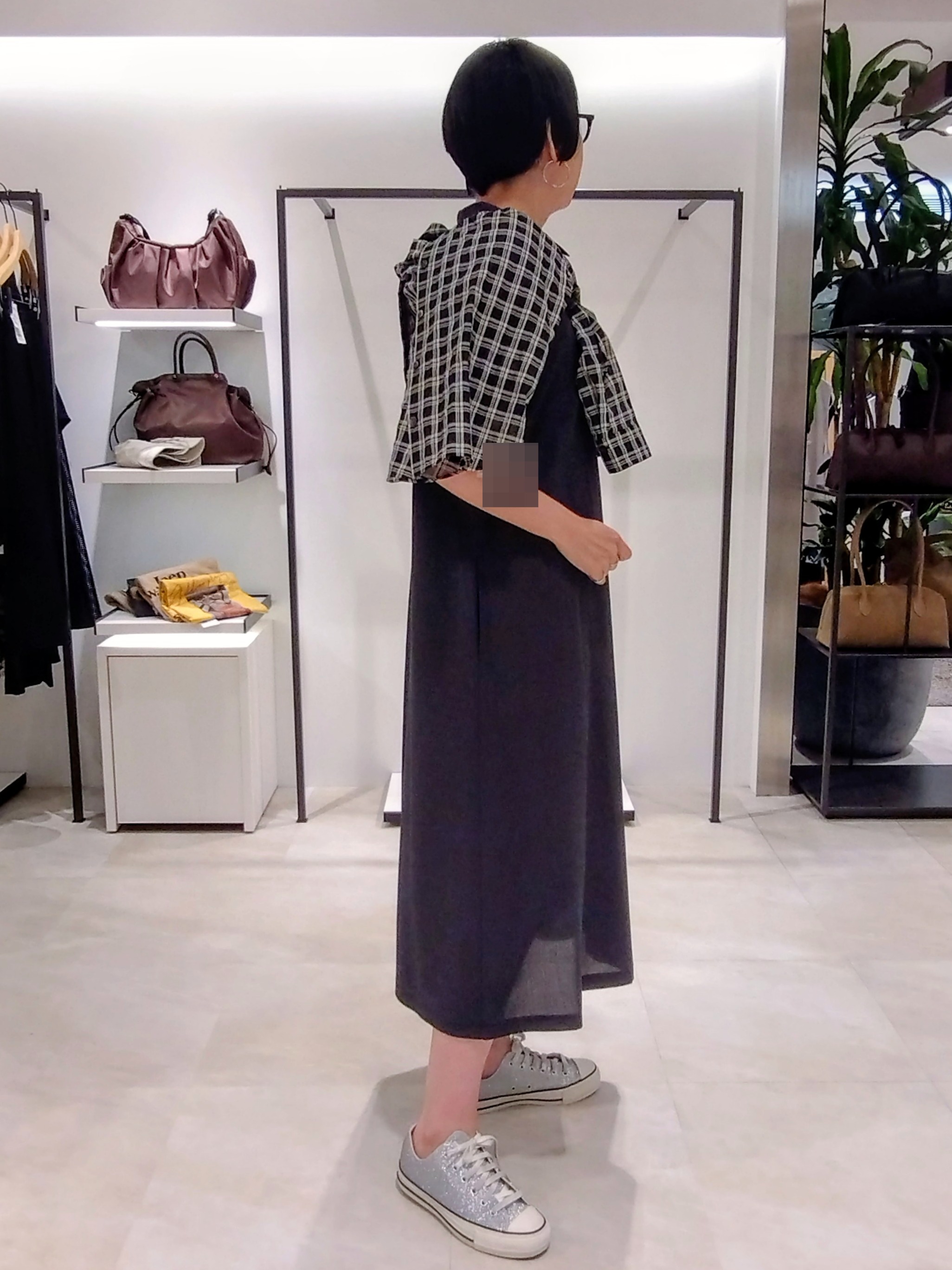 まちこさんの「UNTITLED｜【UVカット/接触冷感/通気性】エアリークールワンピース」を使ったコーディネート