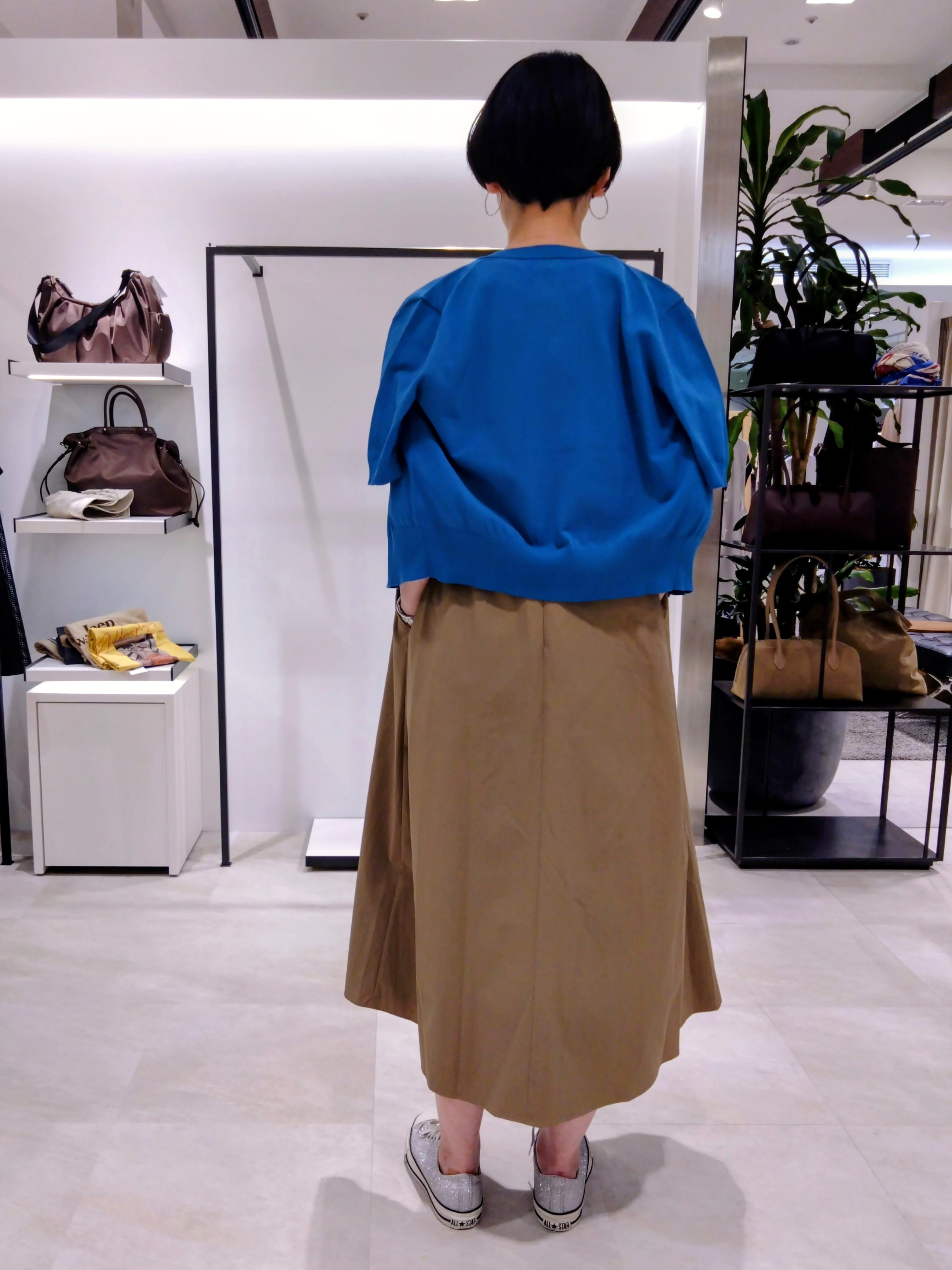 まちこさんの「UNTITLED｜【接触冷感/UVカット/吸水速乾】Aラインロングワンピース」を使ったコーディネート