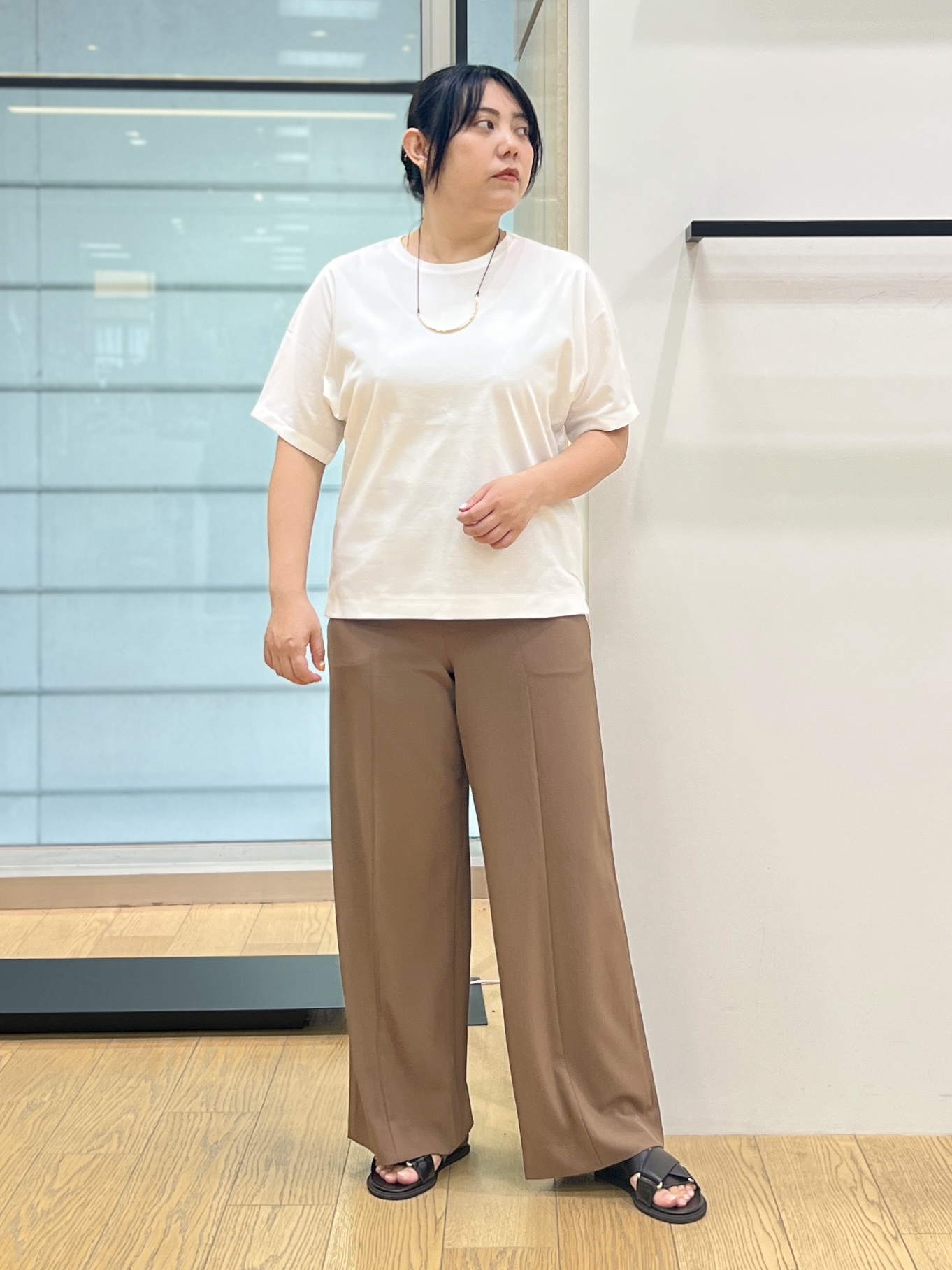 shimaさんの「INDIVI｜【着る日傘】ドルマンフォルムブルゾン」を使ったコーディネート