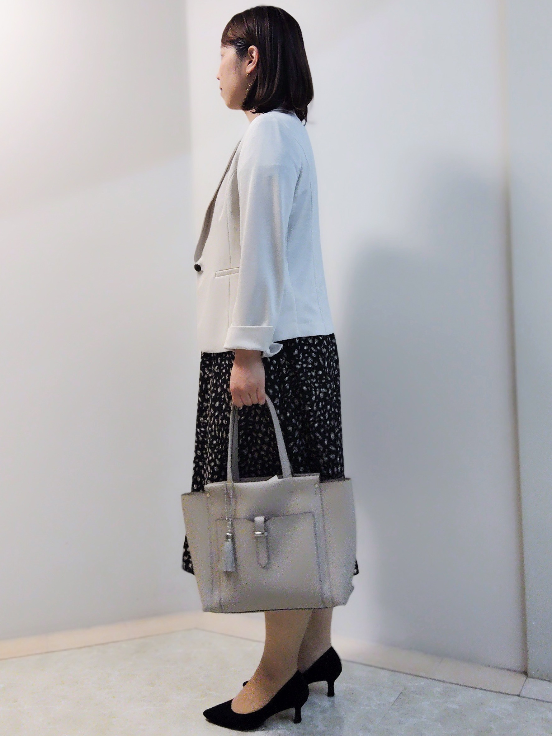 エリさんの「Reflect｜【SS-4Lサイズ／UVカット／接触冷感】匠ジャケット／ベーシックテーラード」を使ったコーディネート