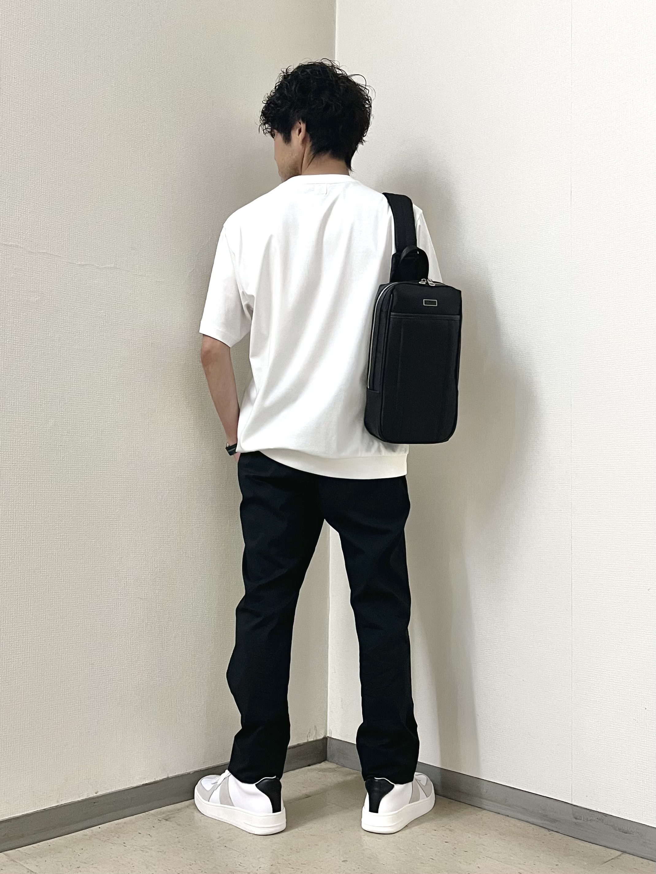 URAさんの「TAKEO KIKUCHI｜【接触冷感】アイスクリアコットン Tシャツ」を使ったコーディネート