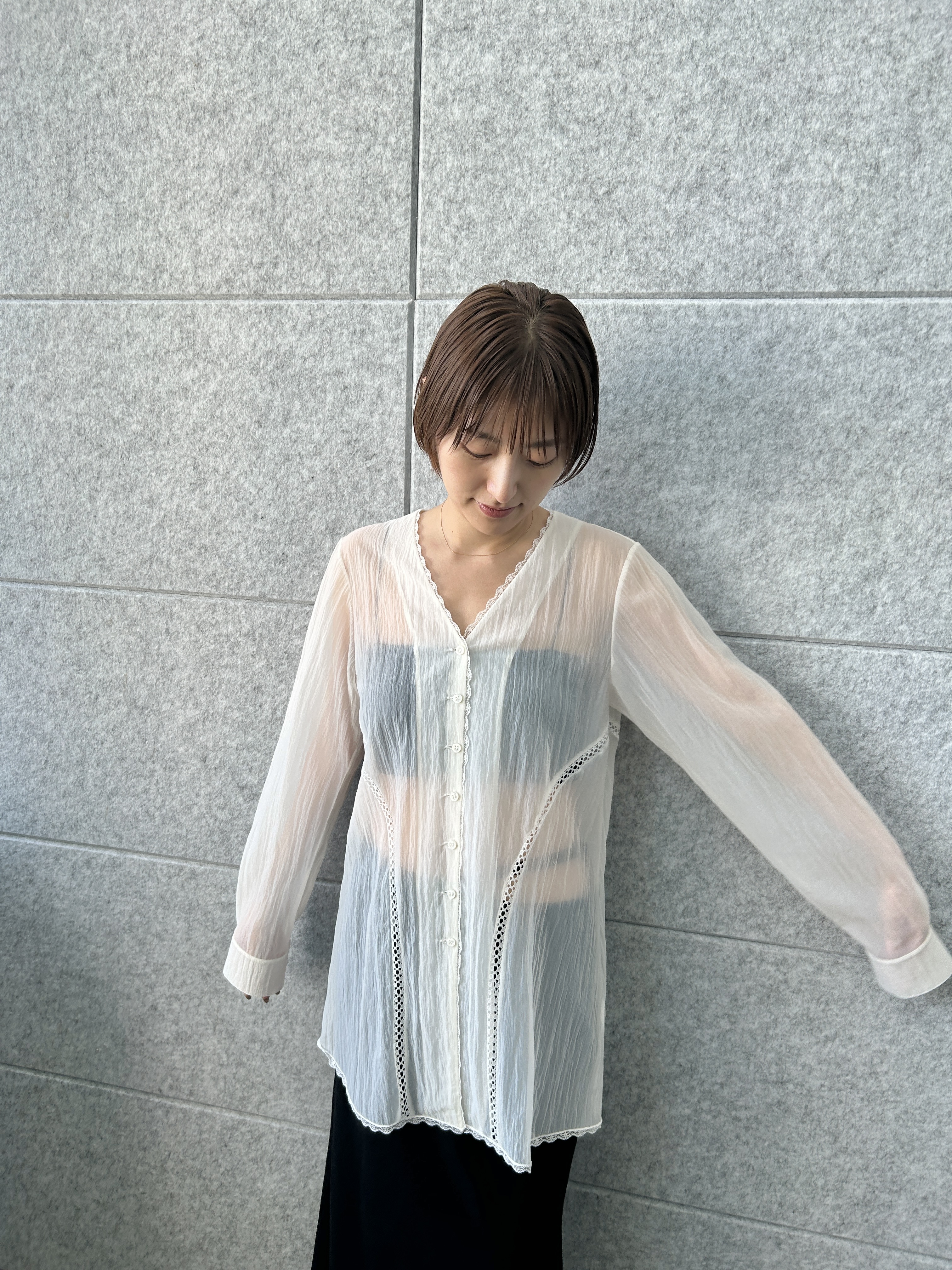 harunaさんの「CODE A｜【ReRe】easy－fit long skirt」を使ったコーディネート