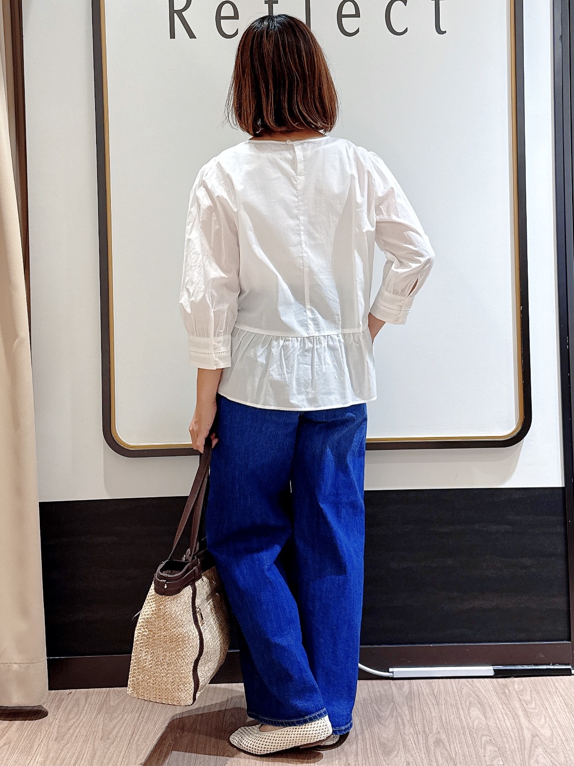nekoさんの「Reflect｜【手洗い可】ピンタックレースブラウス」を使ったコーディネート