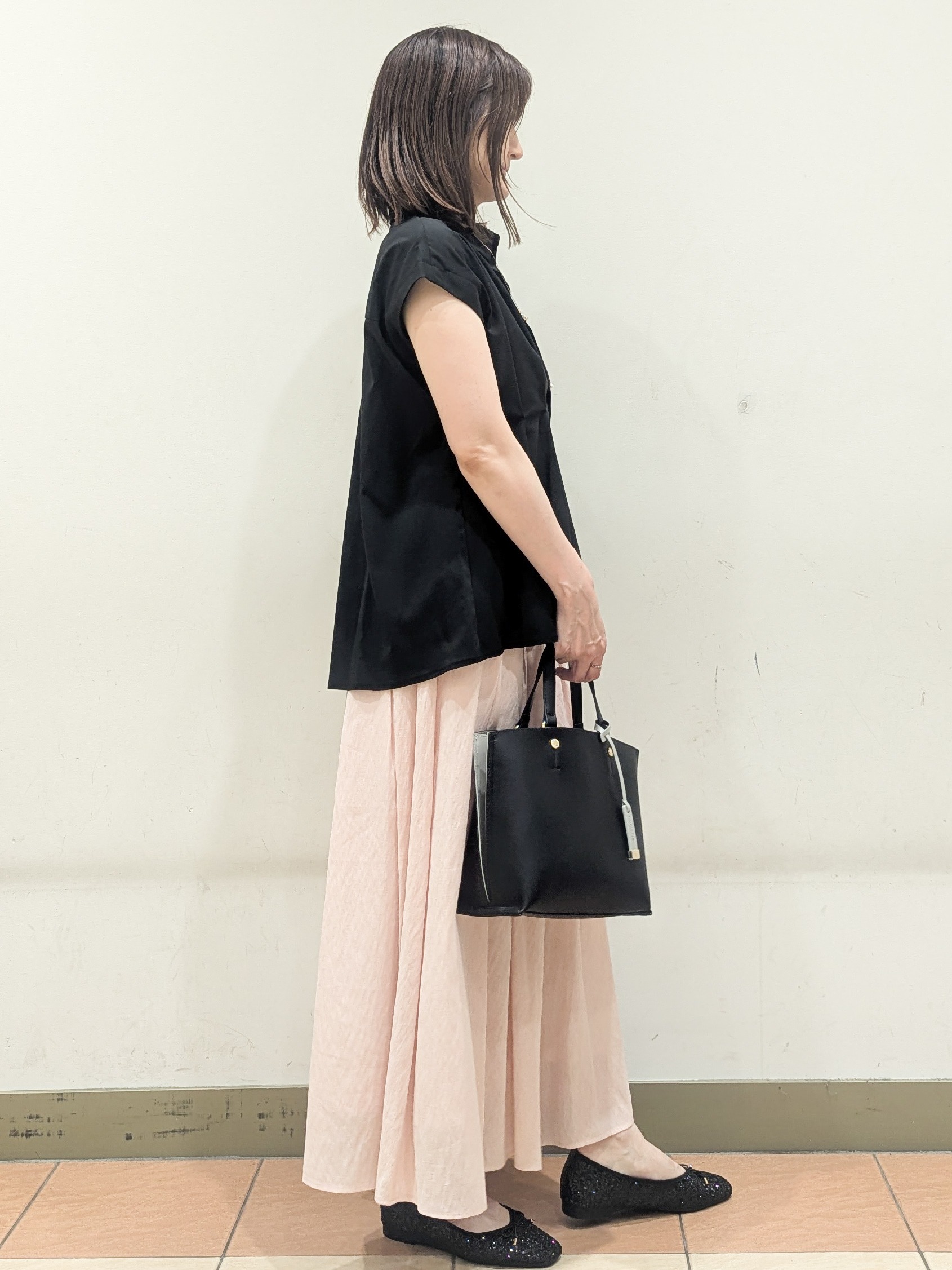 Miさんの「OPAQUE.CLIP｜タックペプラムブラウス【洗濯機OK】」を使ったコーディネート