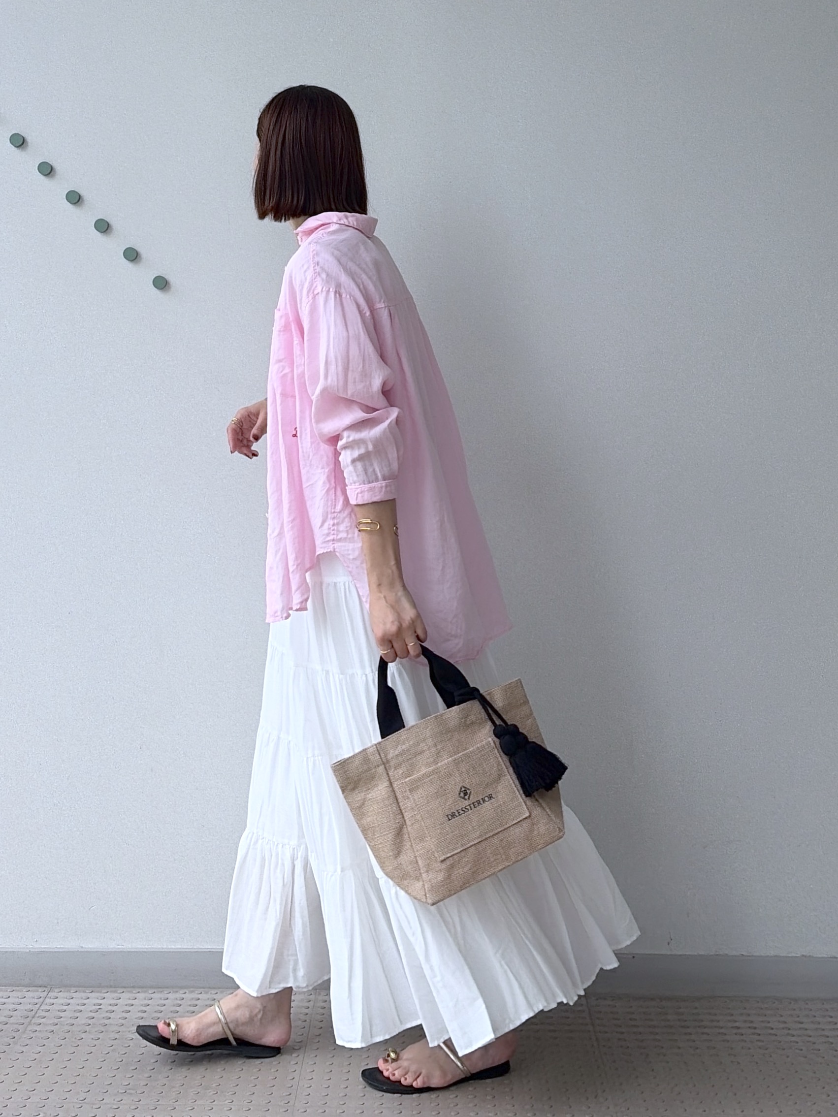 yoshikadoさんの「DRESSTERIOR｜【別注】マリリンモンロー/モノトーンプリントTシャツ」を使ったコーディネート