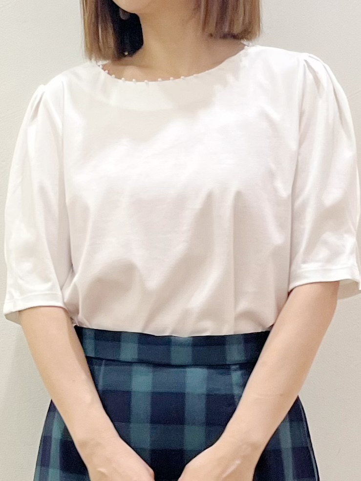 kcさんの「OPAQUE.CLIP｜【遮熱／UVケア】外気の熱を感じにくい！クルーネックカーディガン《洗濯機OK／抗ピリング／6col》」を使ったコーディネート
