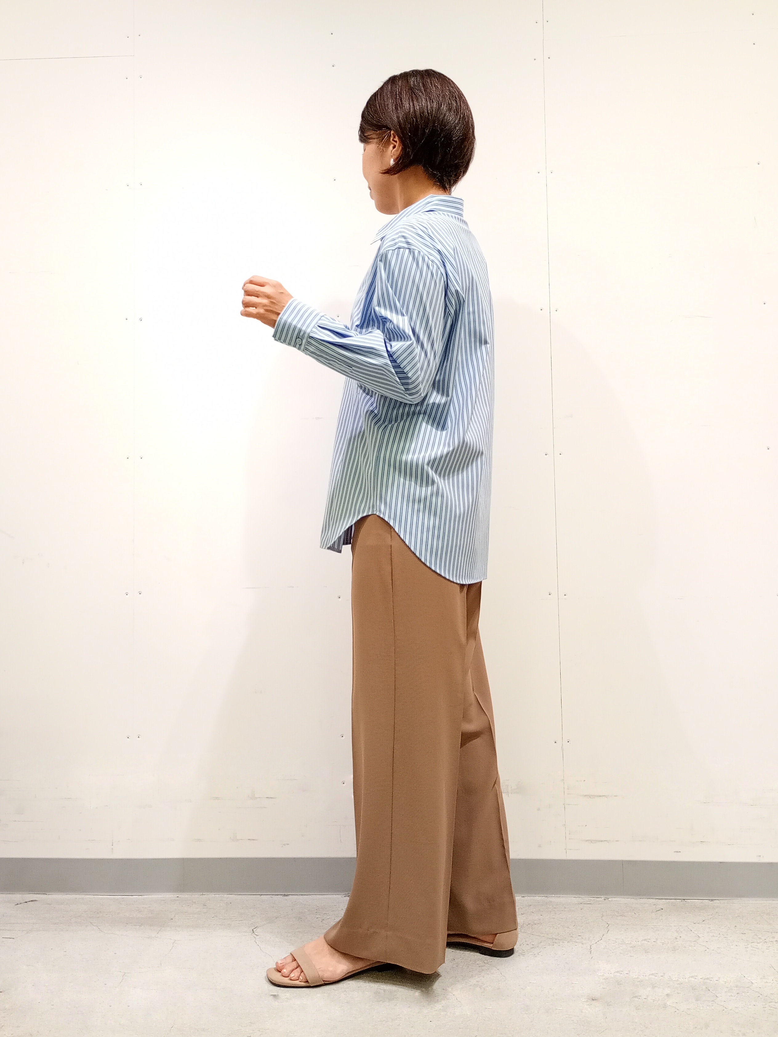Kさんの「INDIVI｜【UV／接触冷感／高ストレッチ】フロントタックシャツ」を使ったコーディネート