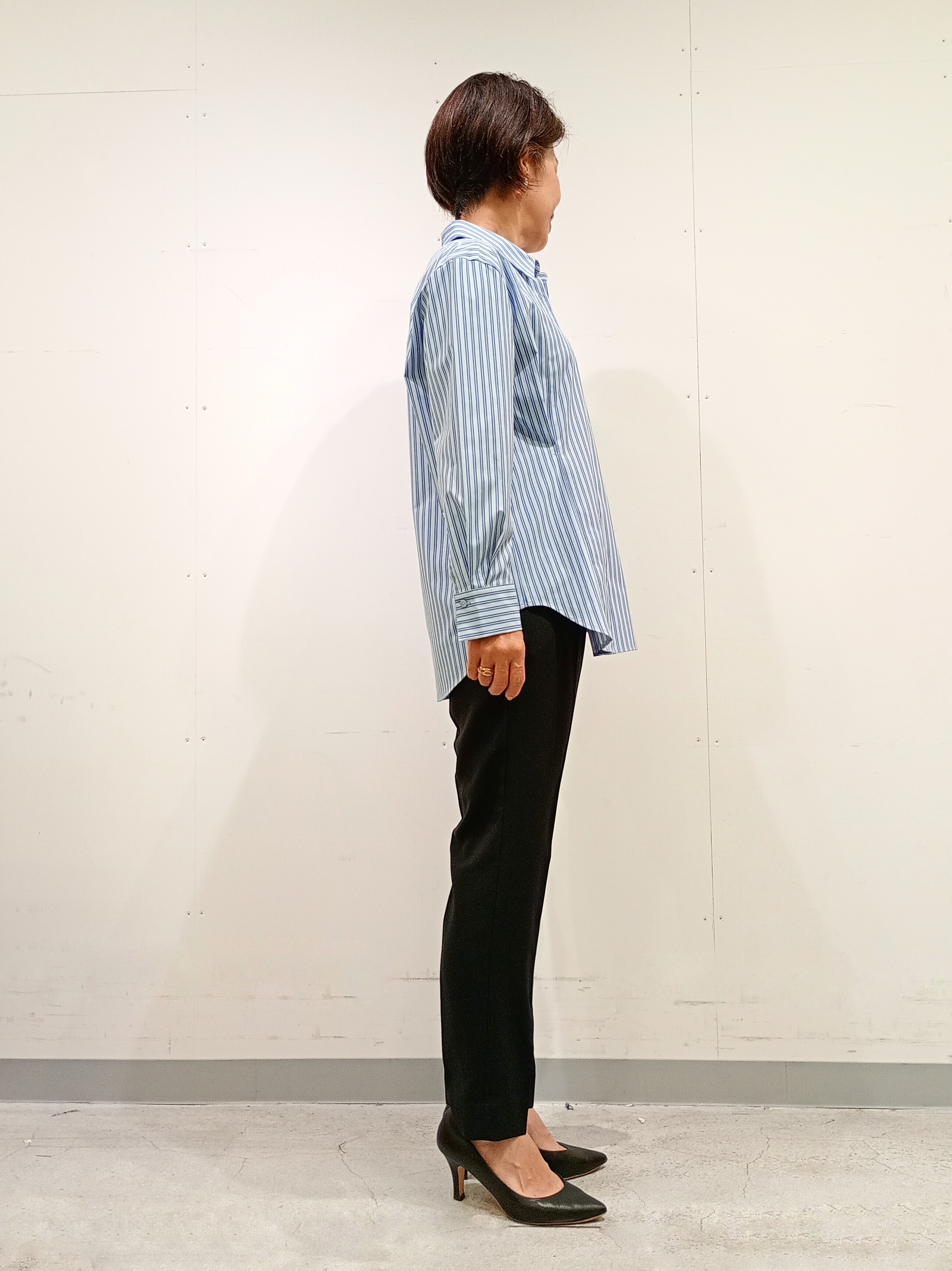 Kさんの「INDIVI｜【UV／接触冷感／高ストレッチ】フロントタックシャツ」を使ったコーディネート