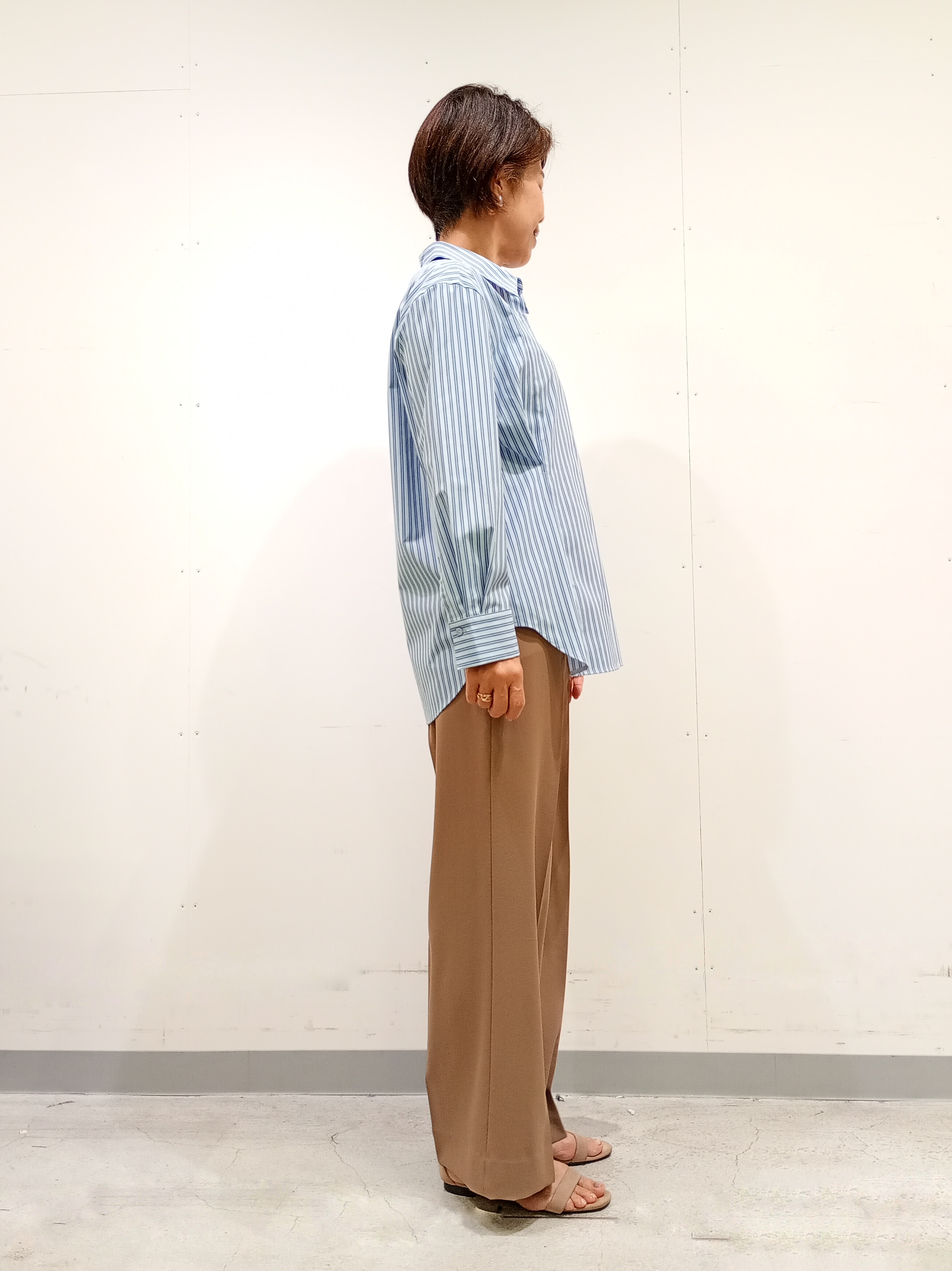Kさんの「INDIVI｜【UV／接触冷感／高ストレッチ】フロントタックシャツ」を使ったコーディネート