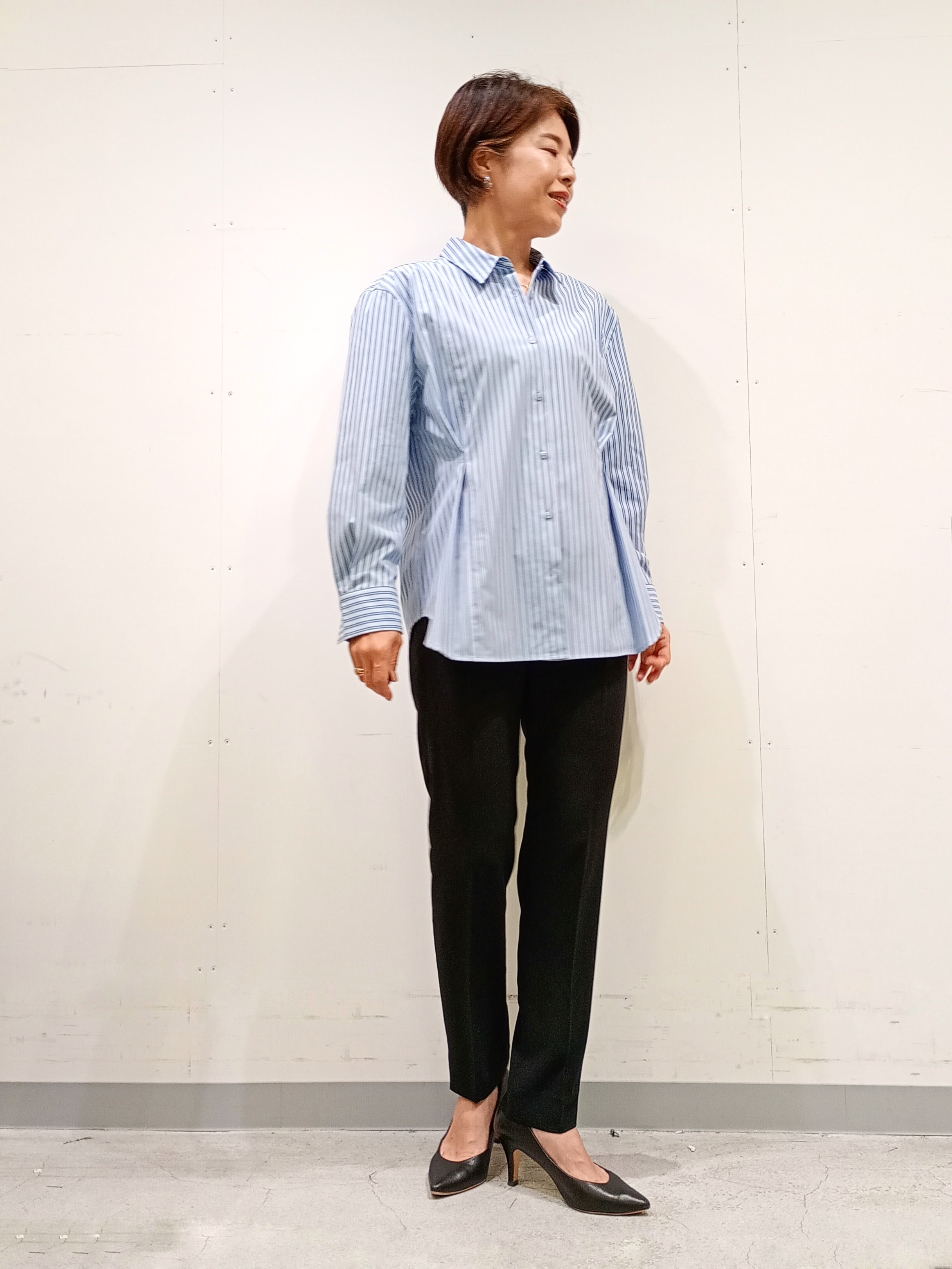 Kさんの「INDIVI｜【UV／接触冷感／高ストレッチ】フロントタックシャツ」を使ったコーディネート