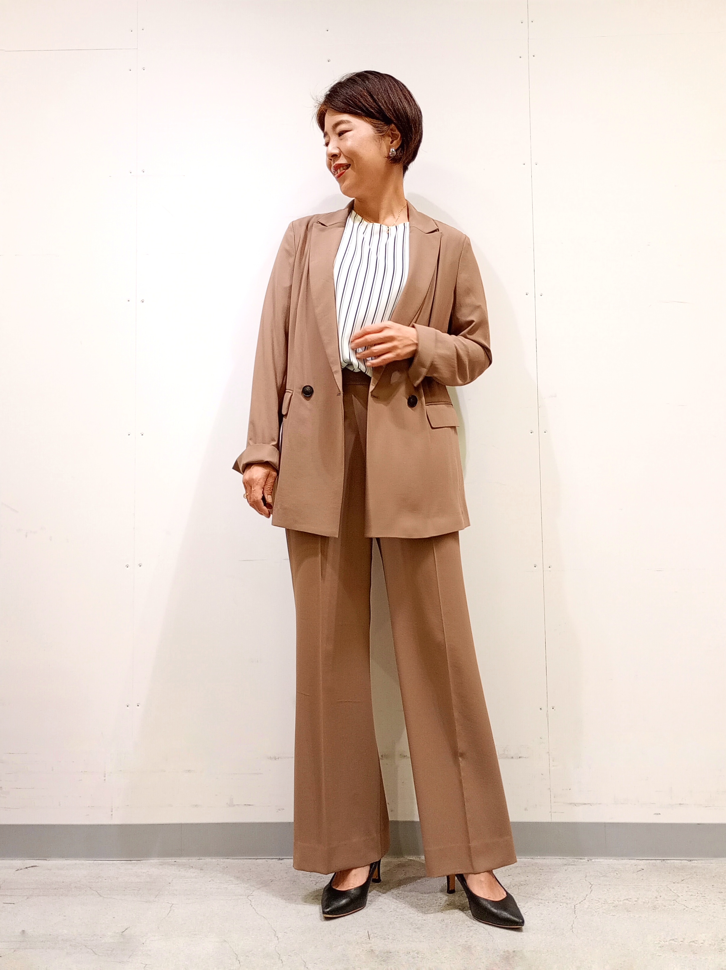 Kさんの「INDIVI｜【UVケア／接触冷感】ジョーゼットドルマンブラウス」を使ったコーディネート