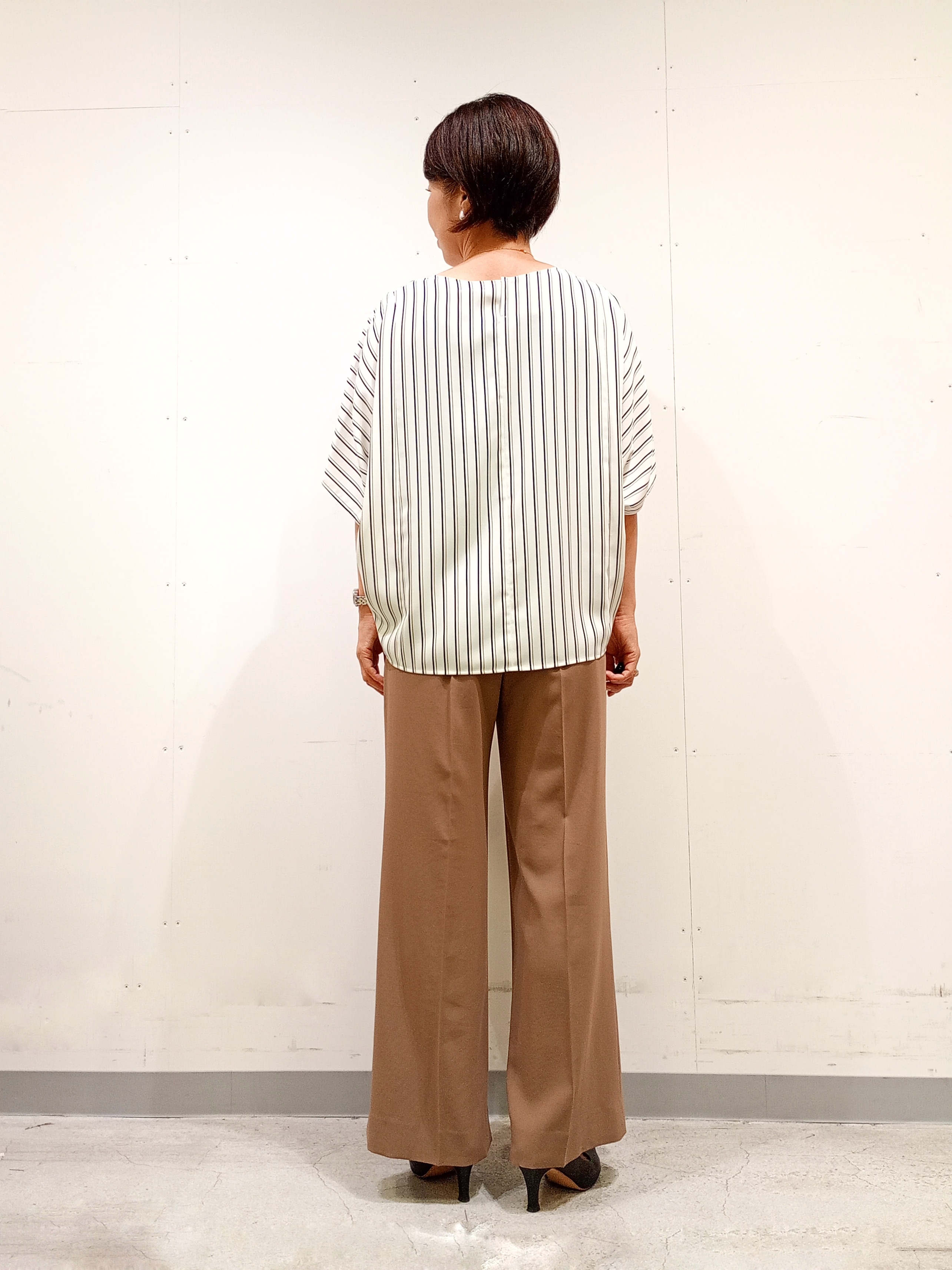 Kさんの「INDIVI｜【UVケア／接触冷感】ジョーゼットドルマンブラウス」を使ったコーディネート