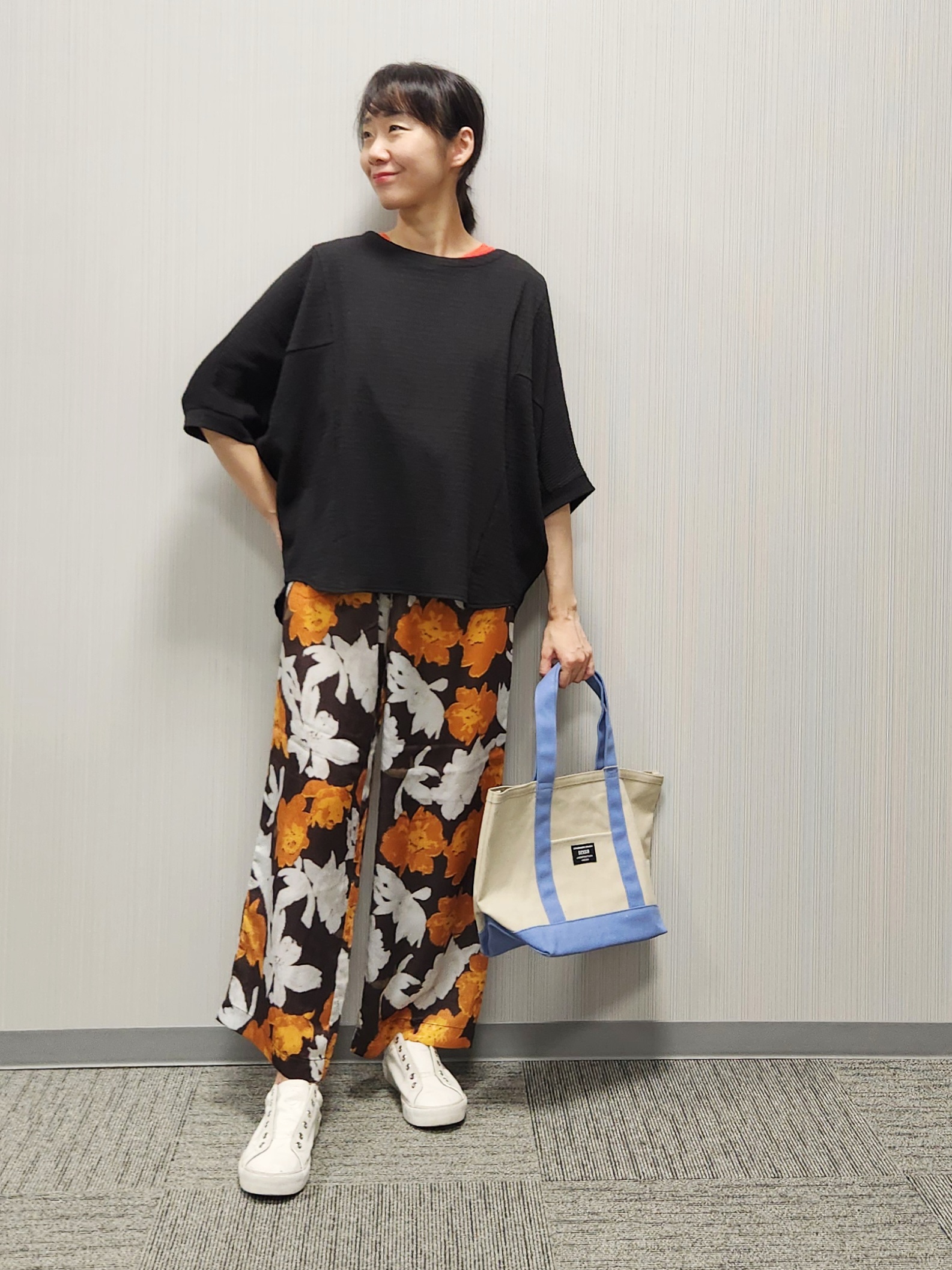 naraさんの「Dessin｜シュリンクジャージ カットソー」を使ったコーディネート