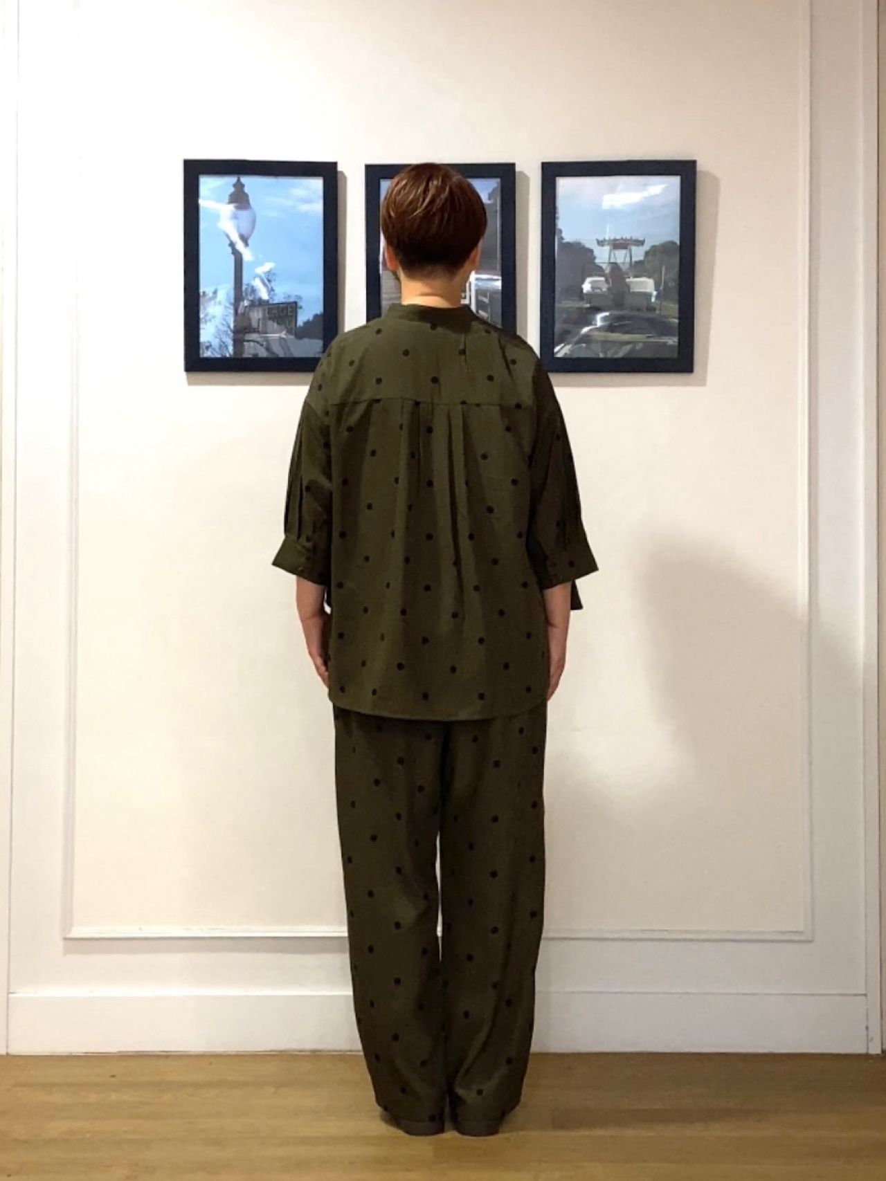 Hiroさんの「Dessin｜【セットアップ可】ドットプリント ハーフスリーブシャツ」を使ったコーディネート