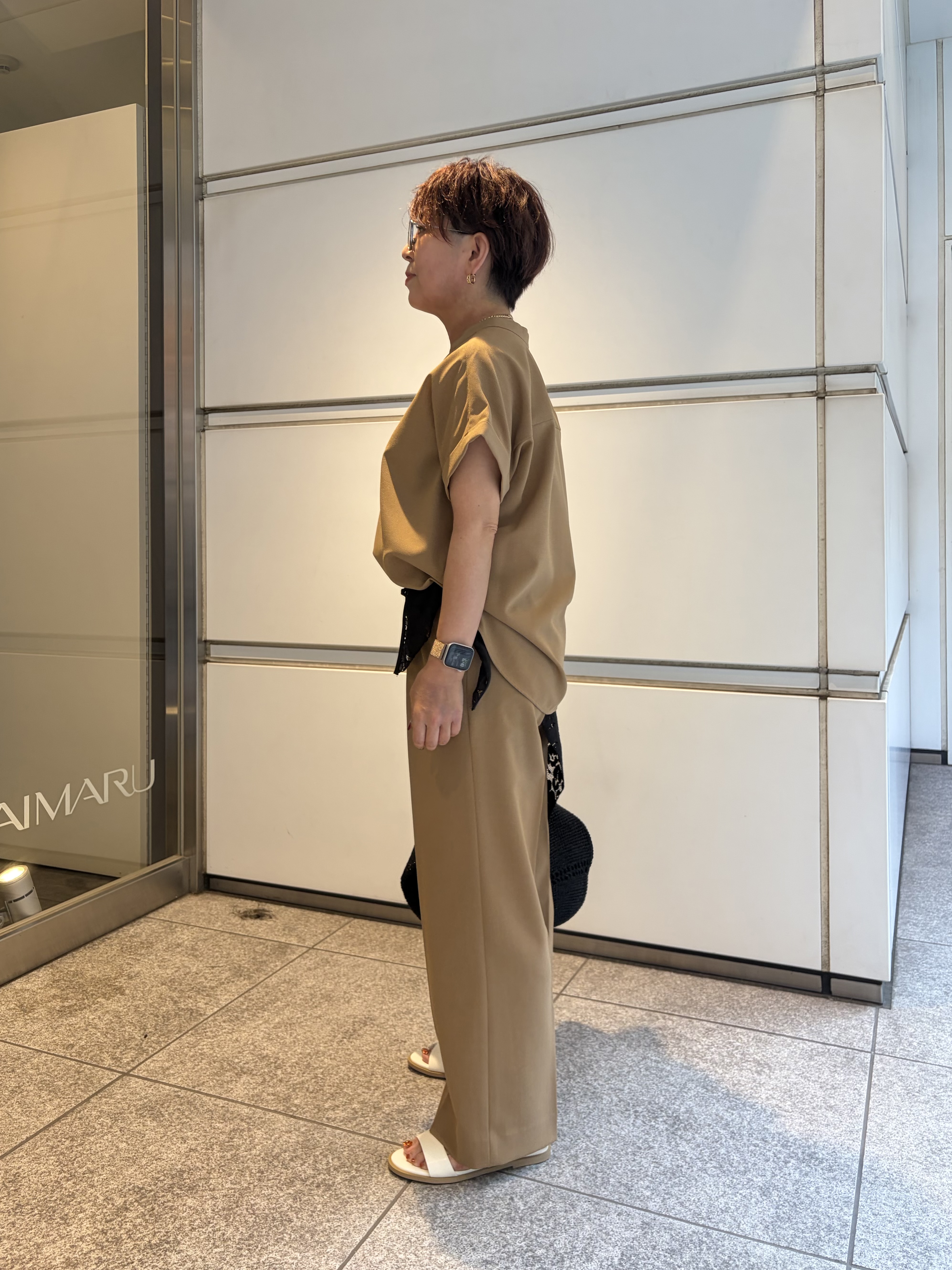 sayakaさんの「UNTITLED｜【セットアップ可/通気性/UVカット】エアリークールブラウス」を使ったコーディネート