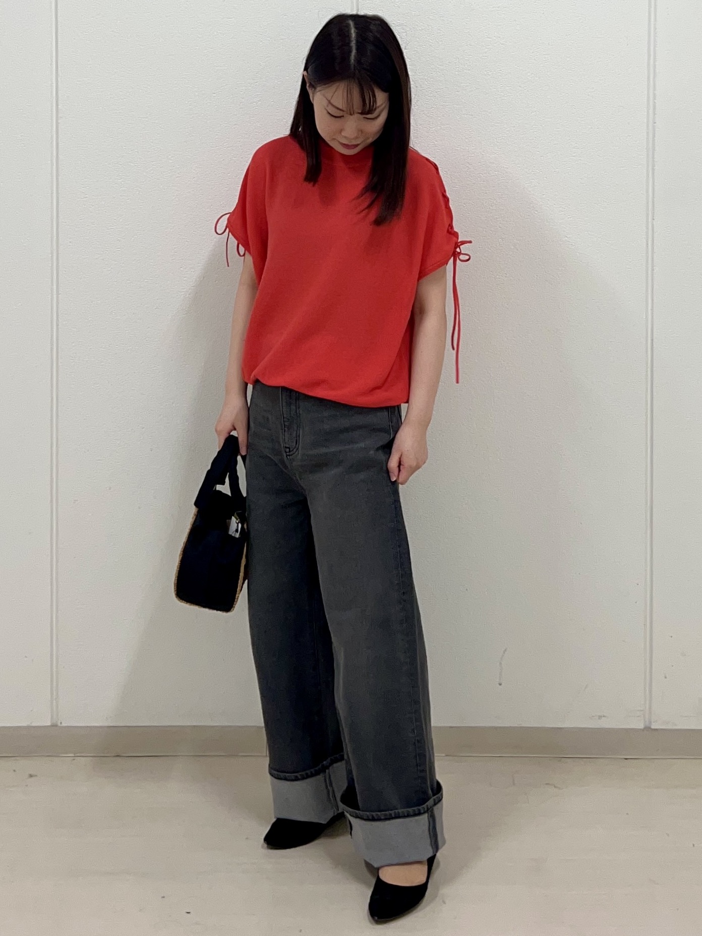 ゆうさんの「Reflect｜レースアップスリーブデザインニット」を使ったコーディネート