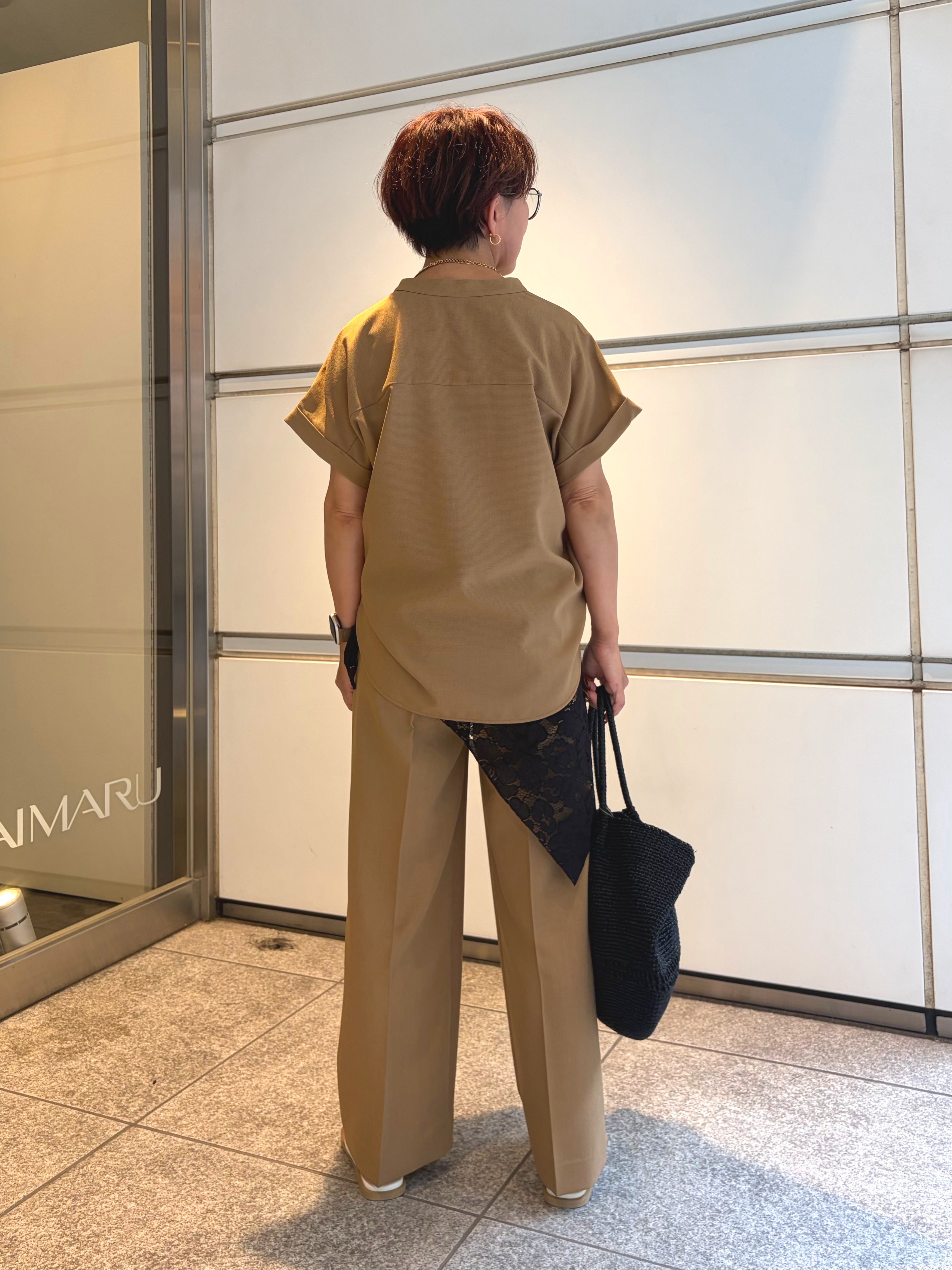 sayakaさんの「UNTITLED｜【セットアップ可/通気性/UVカット】エアリークールブラウス」を使ったコーディネート