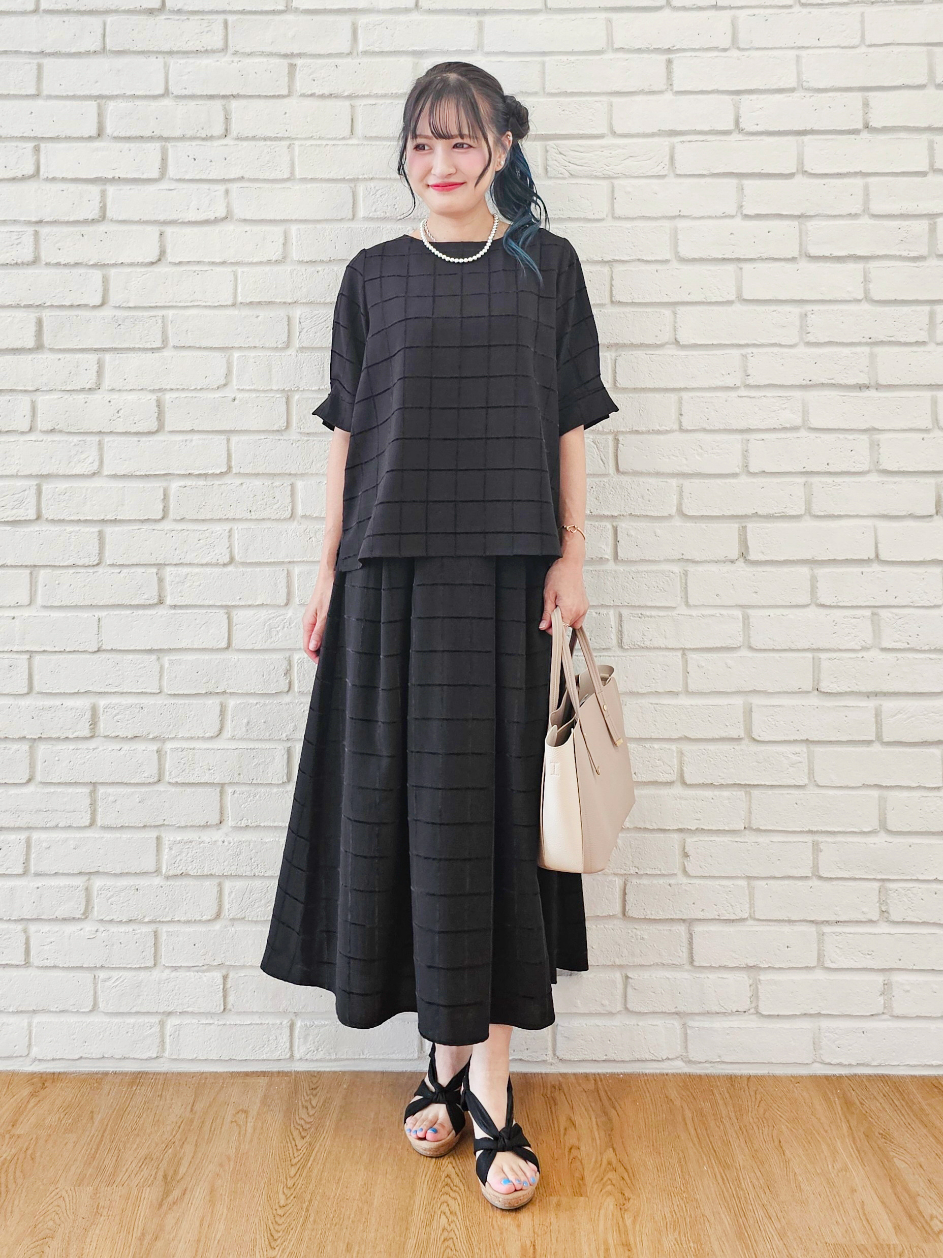 ゆゆさんの「SHOO･LA･RUE｜ねじりまが～るサンダル」を使ったコーディネート