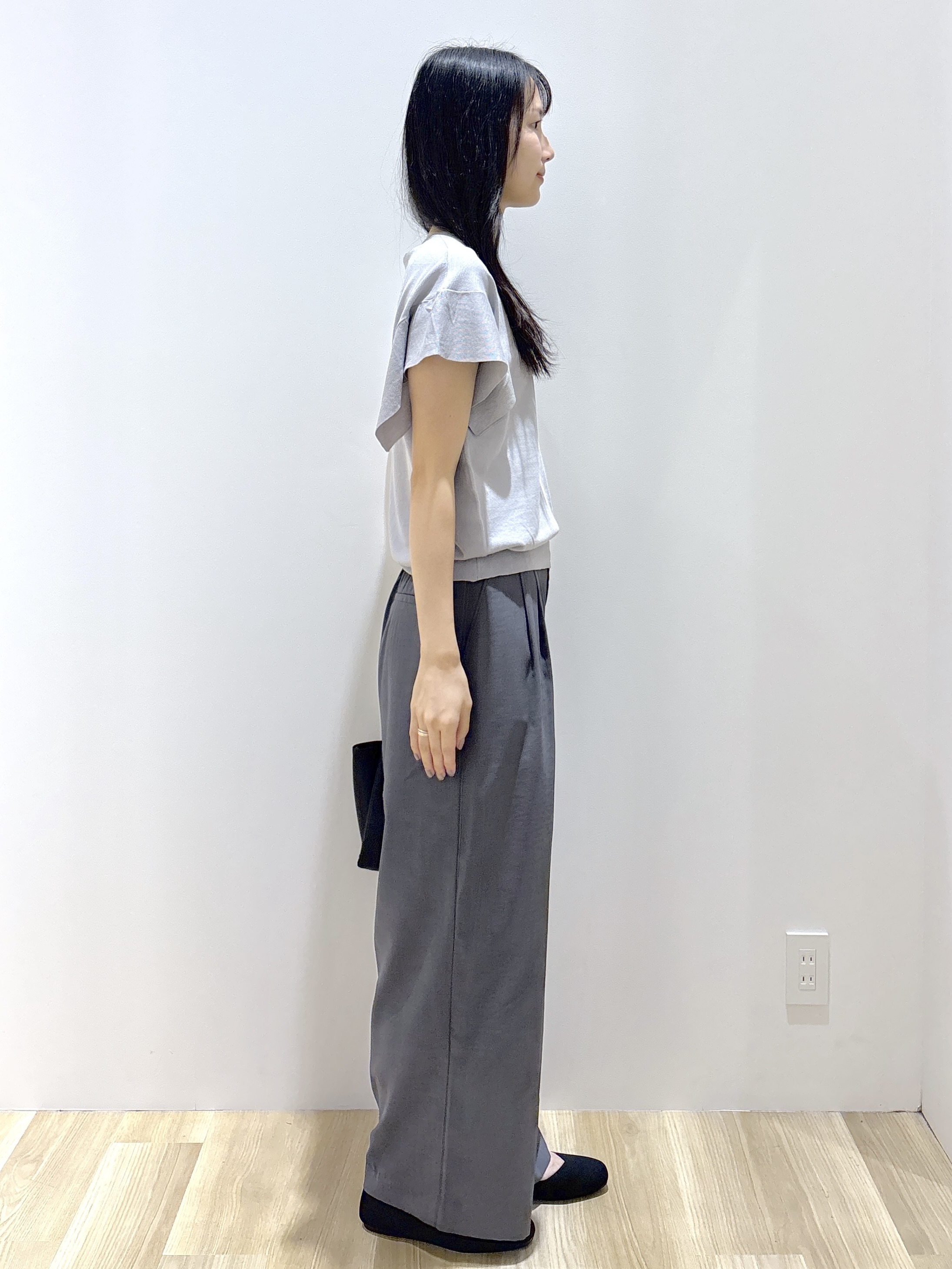 sachikoさんの「OPAQUE.CLIP｜『STORY Web7月掲載』ドライタッチラメニット《UV／洗える／6col》」を使ったコーディネート