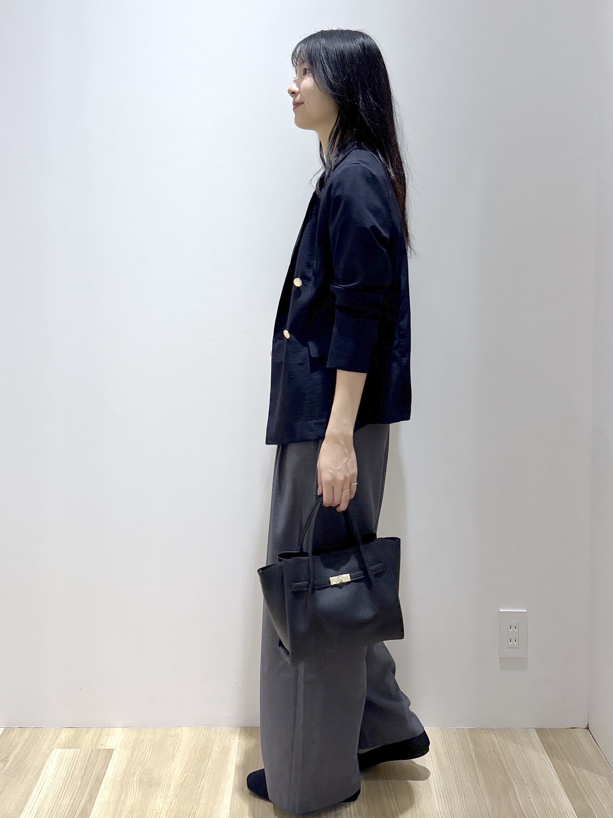 sachikoさんの「OPAQUE.CLIP｜《再入荷》ダブルブレストテーラードジャケット【接触冷感／吸水速乾／イージーアイロン／防シワ／洗濯機O」を使ったコーディネート