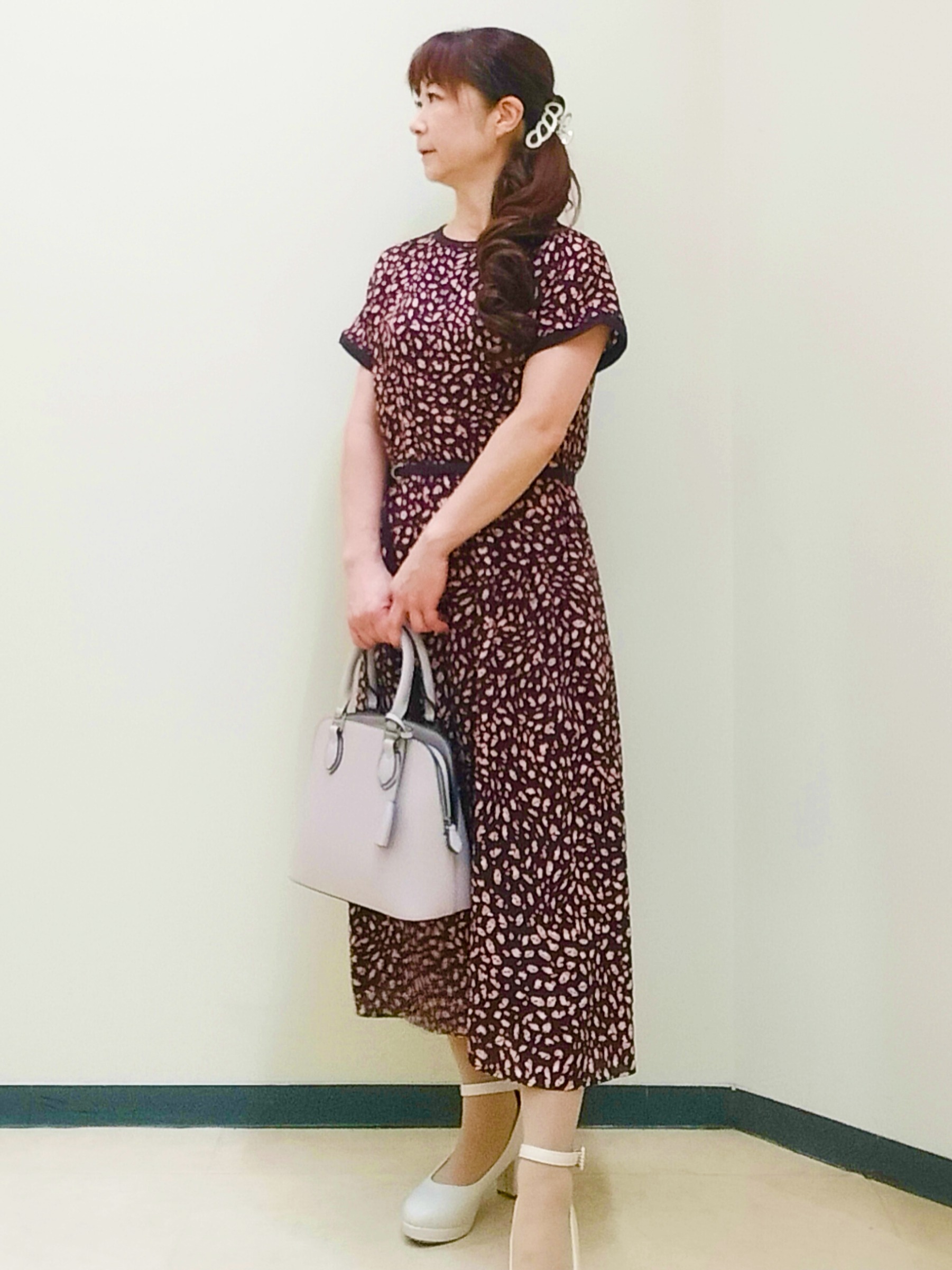 花さんの「Reflect｜【手洗い可】変形レオパード柄ワンピース」を使ったコーディネート