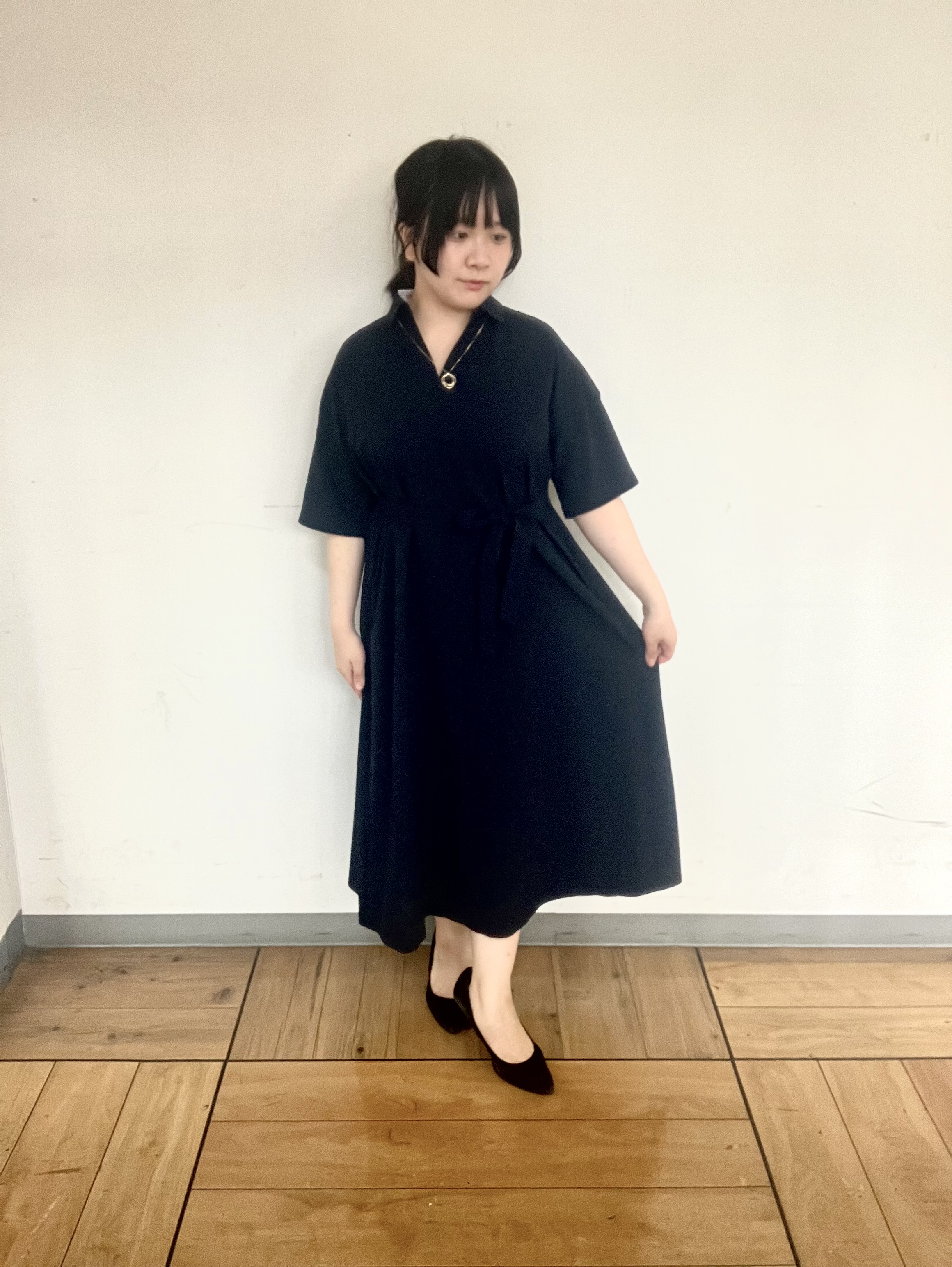 Mizukiさんの「UNTITLED｜【UVカット/接触冷感/通気性】エアリークールワンピース」を使ったコーディネート